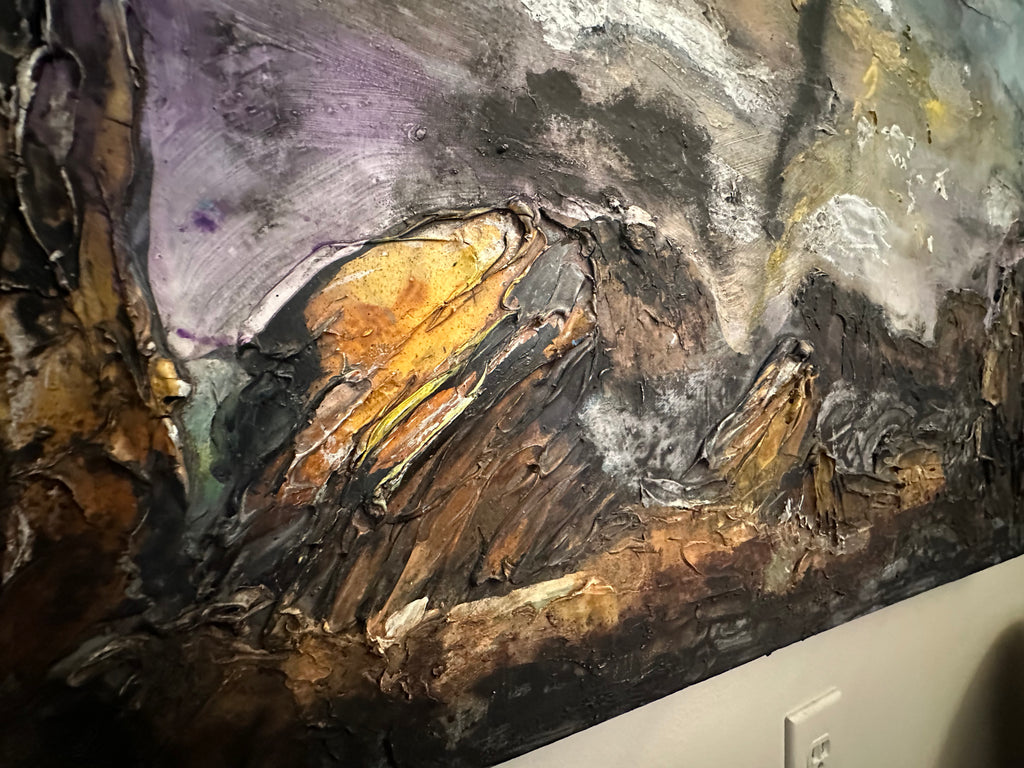 Shadow Tornado — Original Textured Fine Art Painting