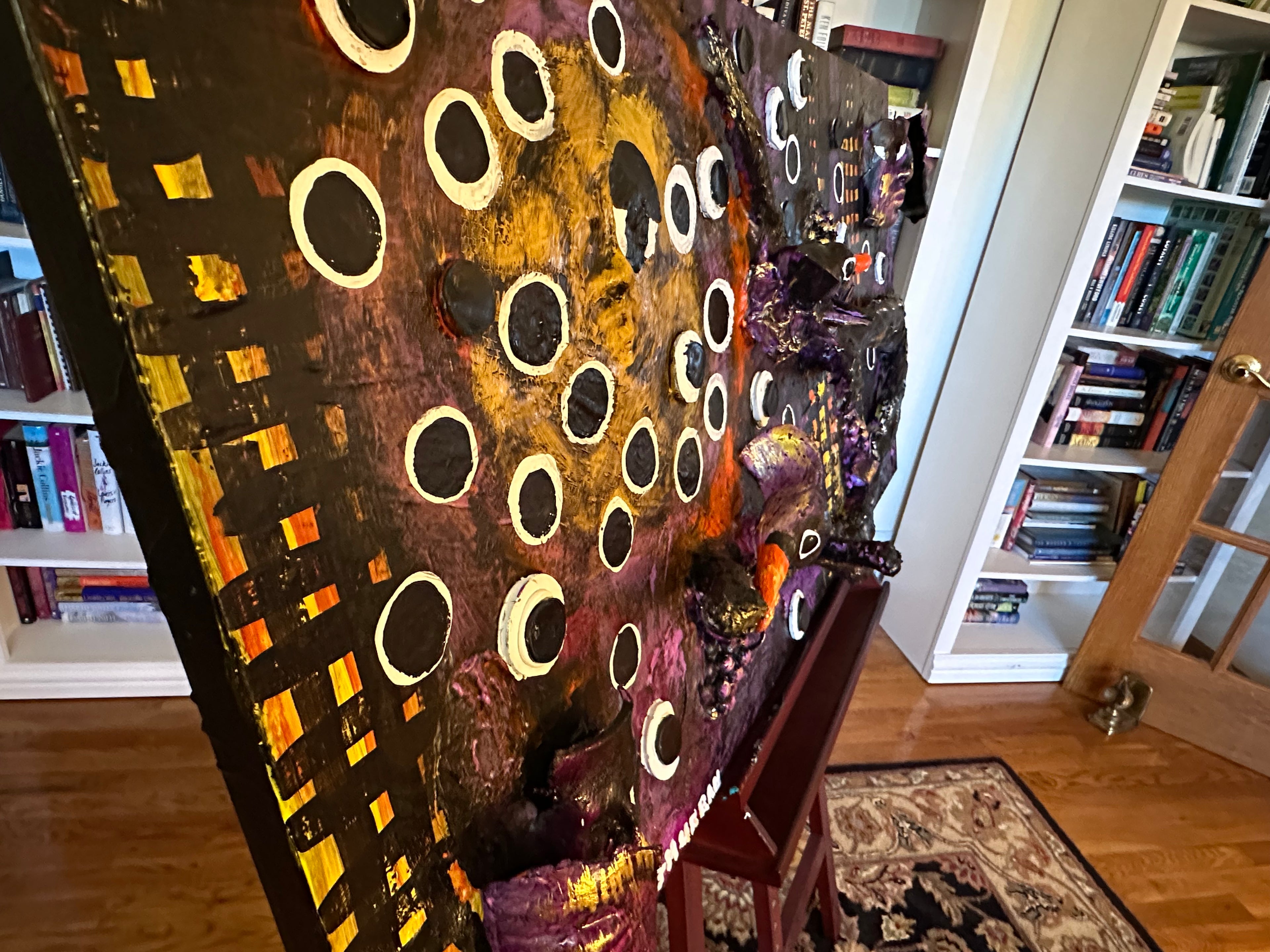 Blackwood Sun — Original Mixed-Media Textured Artwork