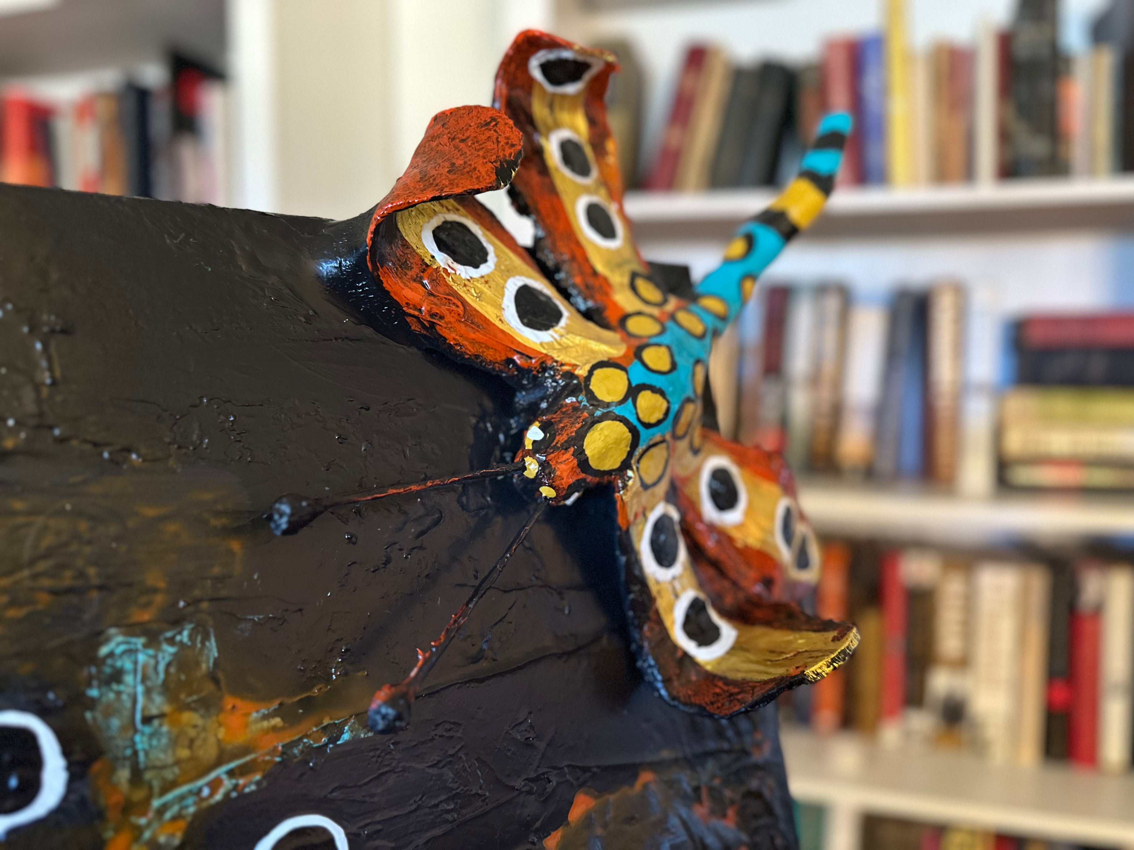 Queen Dragon Fly — Original Mixed-Media Textured Artwork