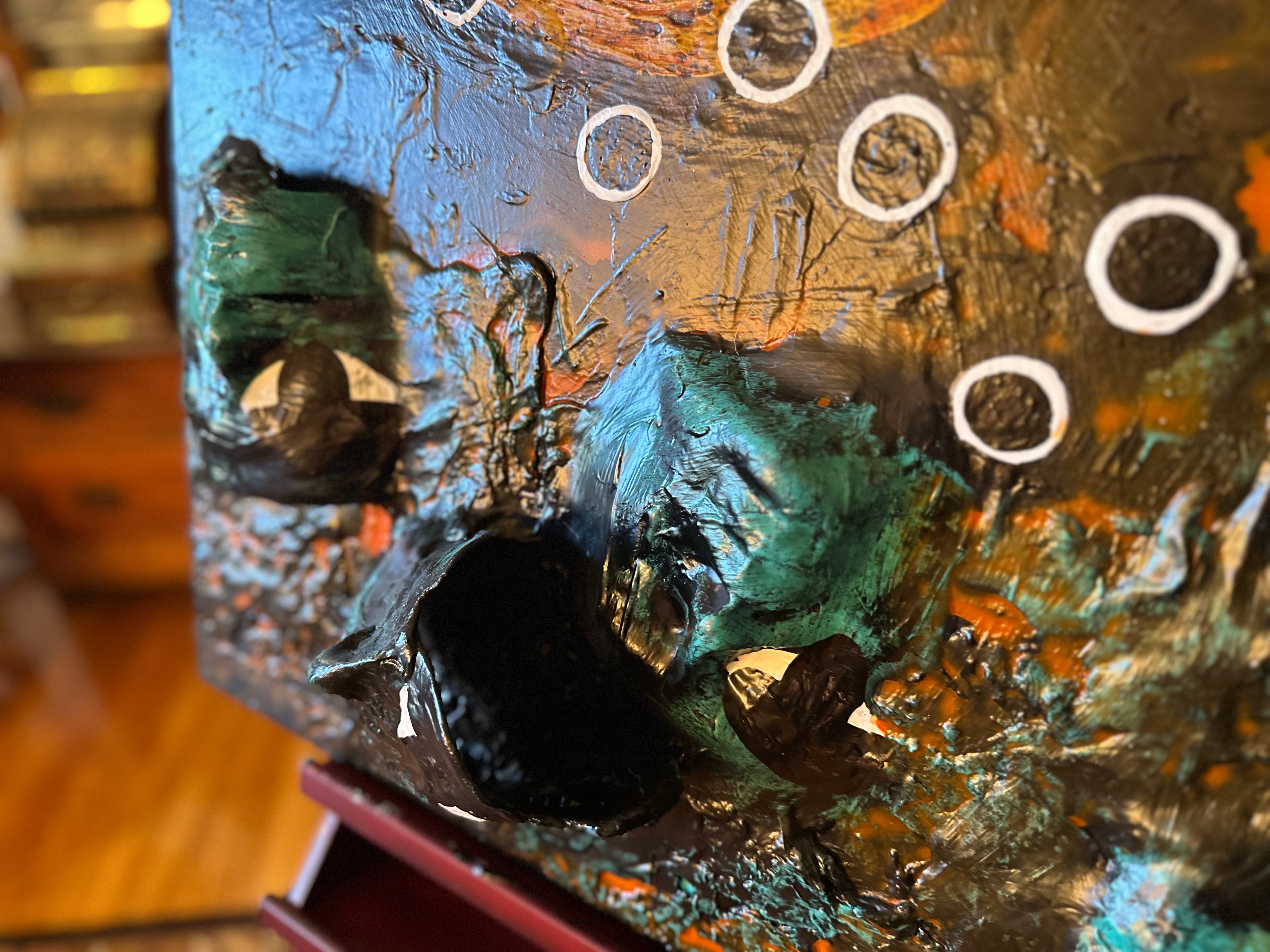 Queen Dragon Fly — Original Mixed-Media Textured Artwork