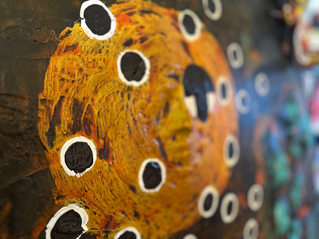 Queen Dragon Fly — Original Mixed-Media Textured Artwork