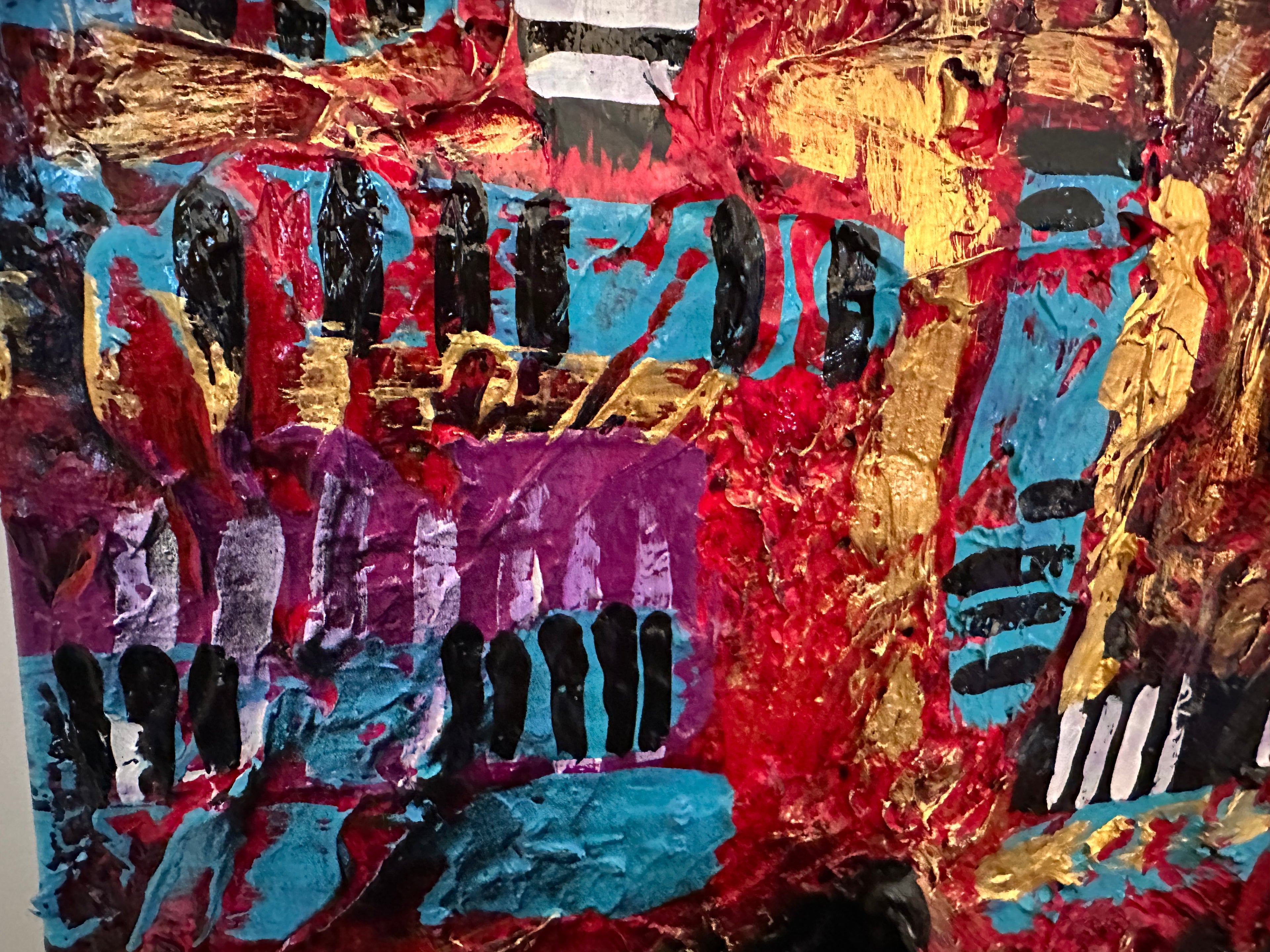 Carnival — Original Abstract Mixed-Media Painting