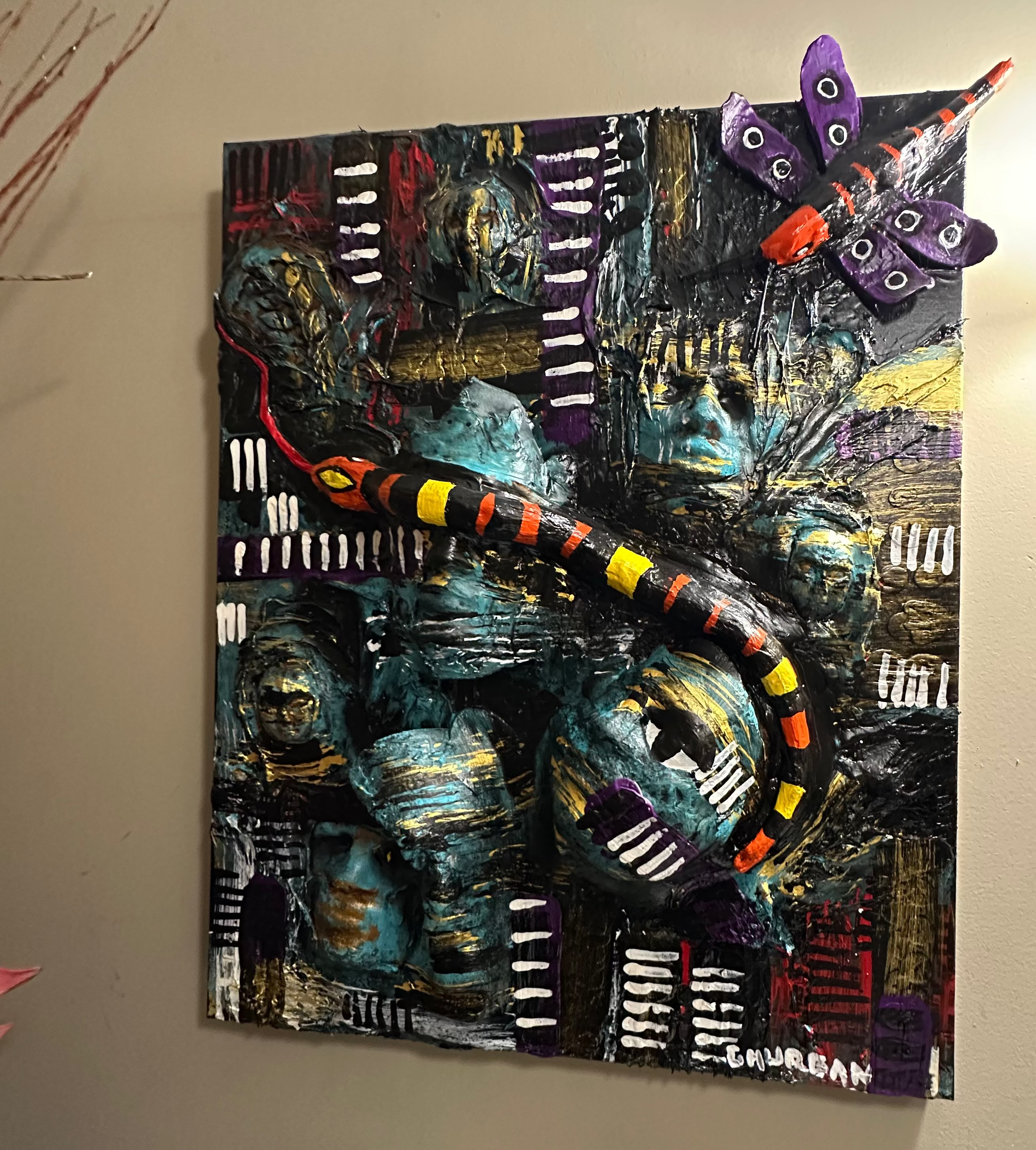 Dragon Fly — Original Mixed-Media Sculptural Artwork