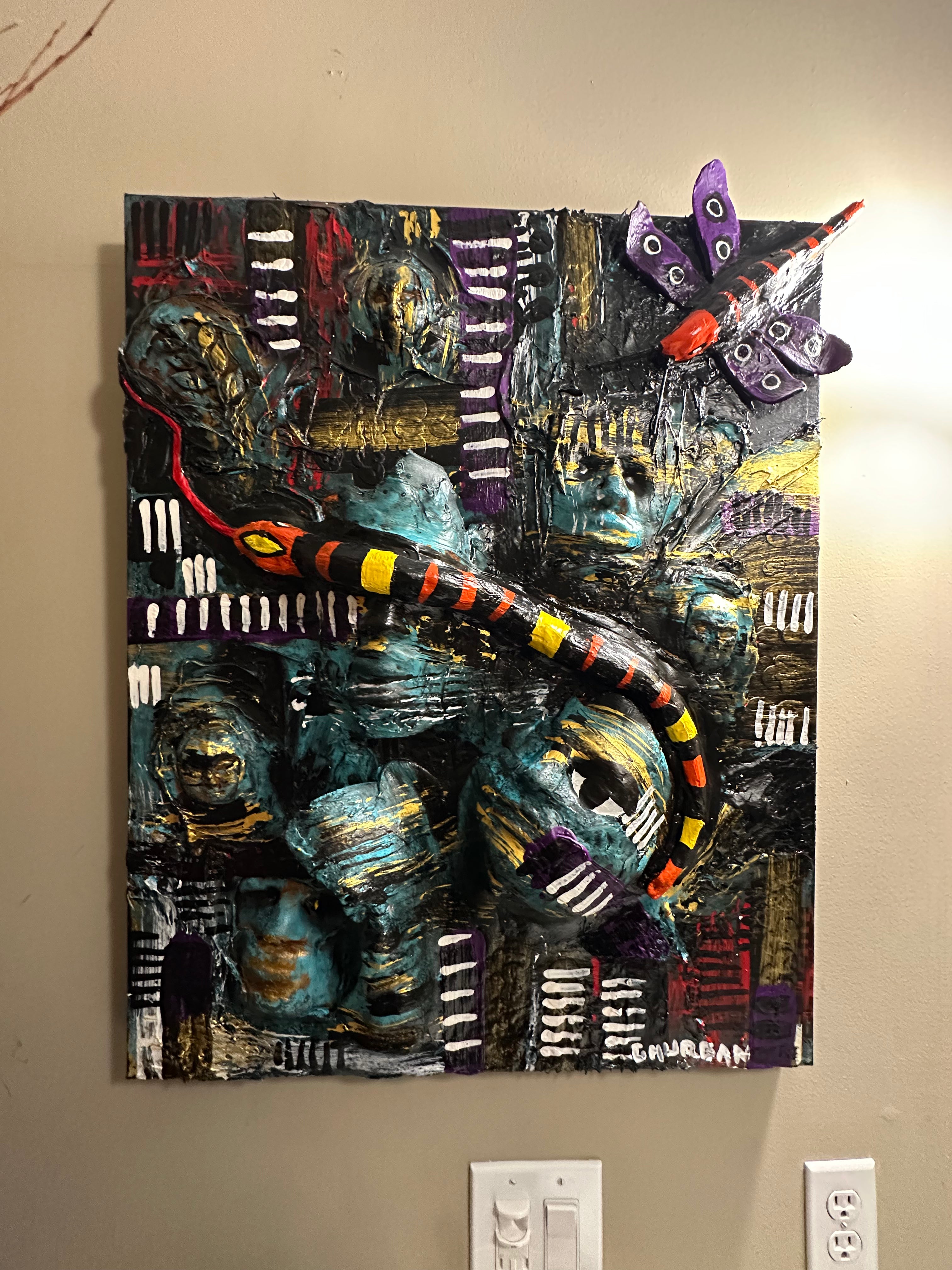 Dragon Fly — Original Mixed-Media Sculptural Artwork