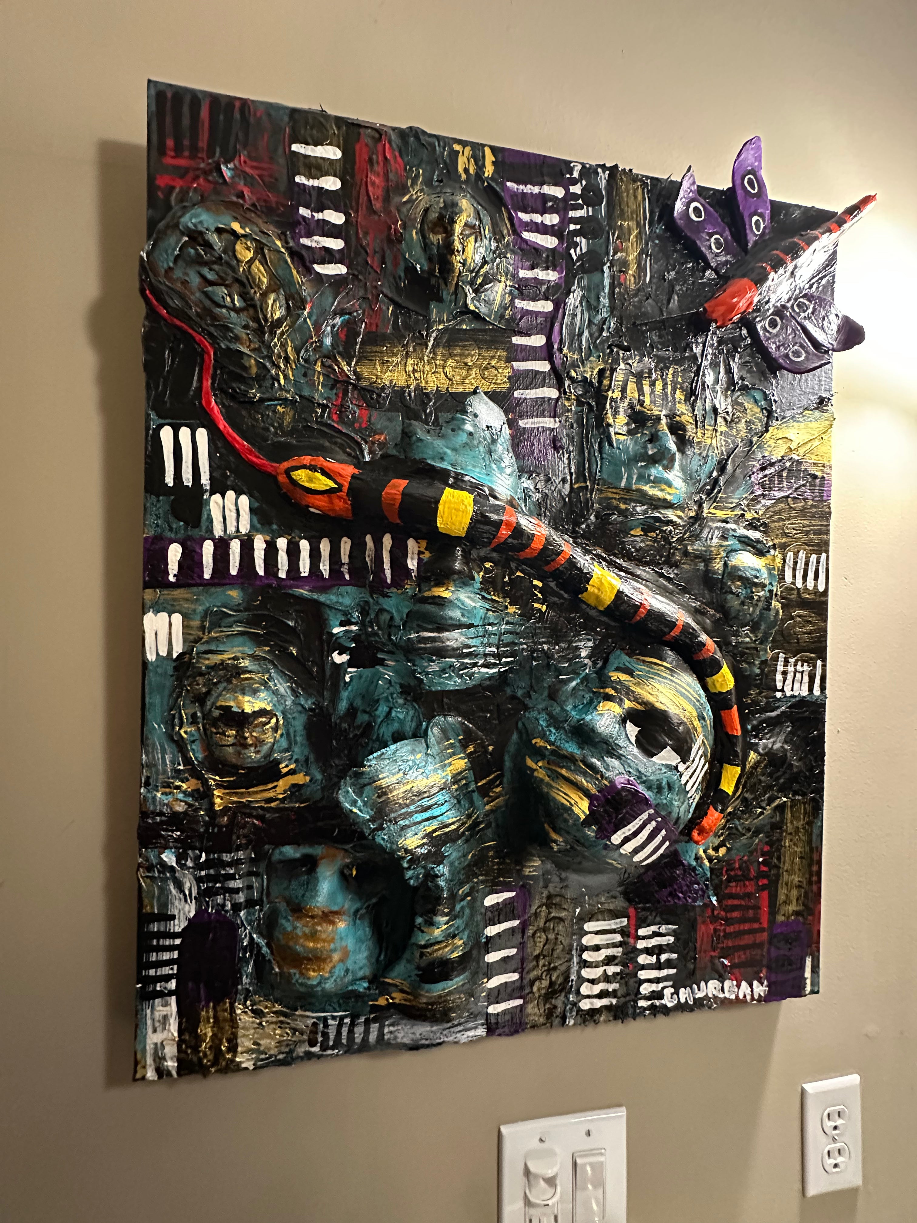 Dragon Fly — Original Mixed-Media Sculptural Artwork