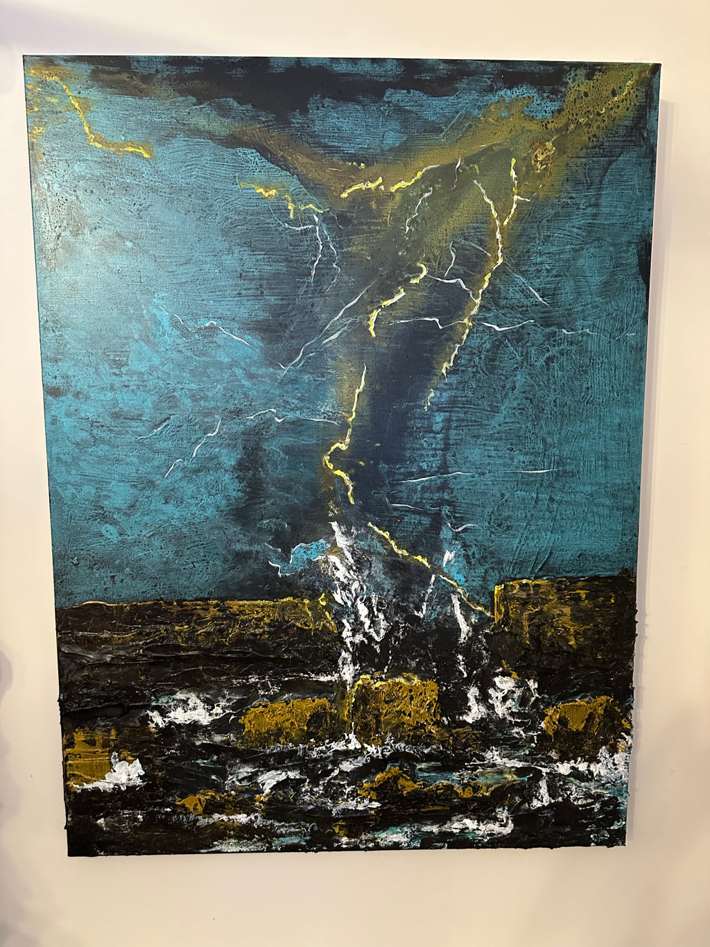 Electric Sky — Original Textured Abstract Seascape