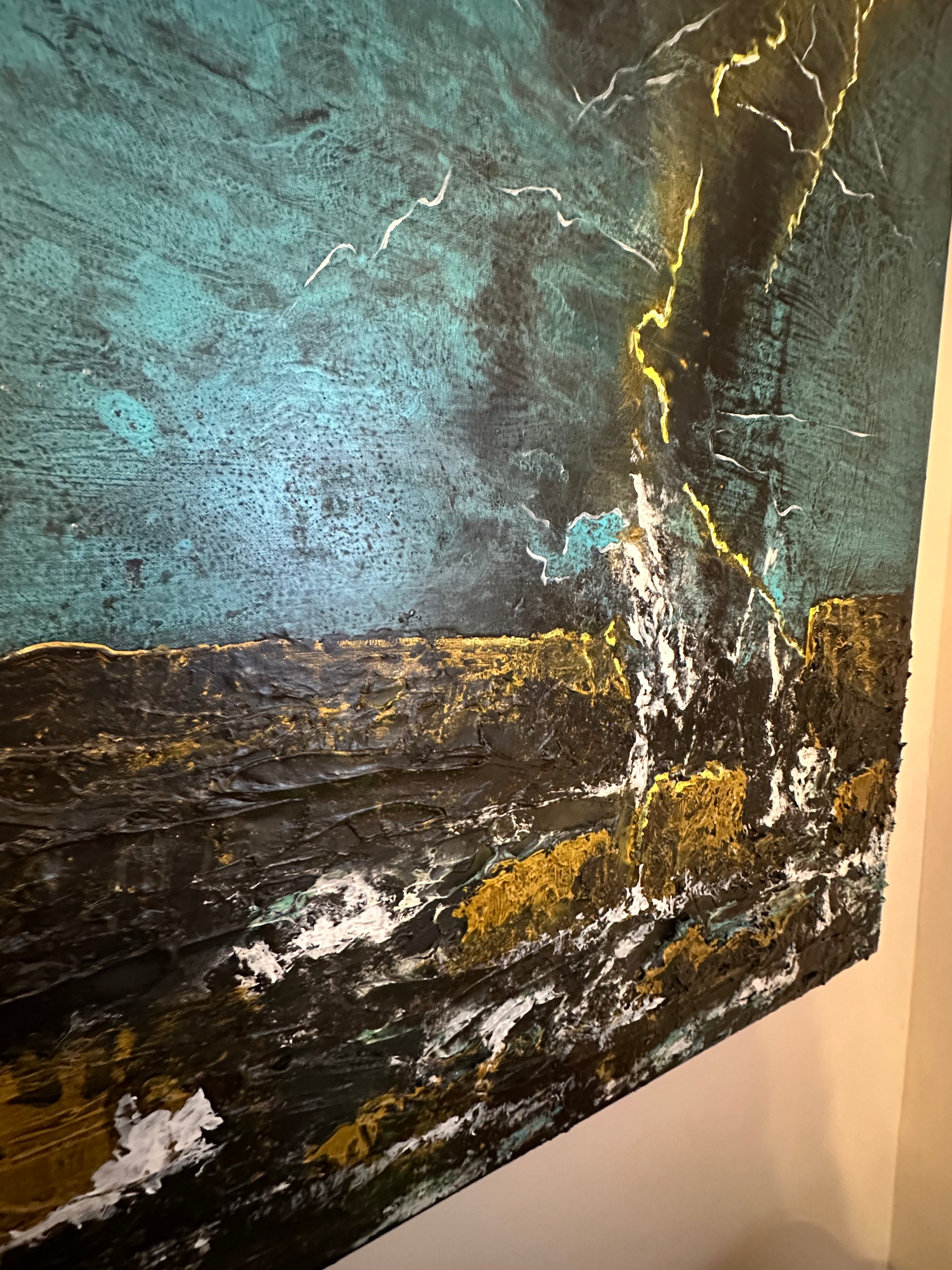 Electric Sky — Original Textured Abstract Seascape