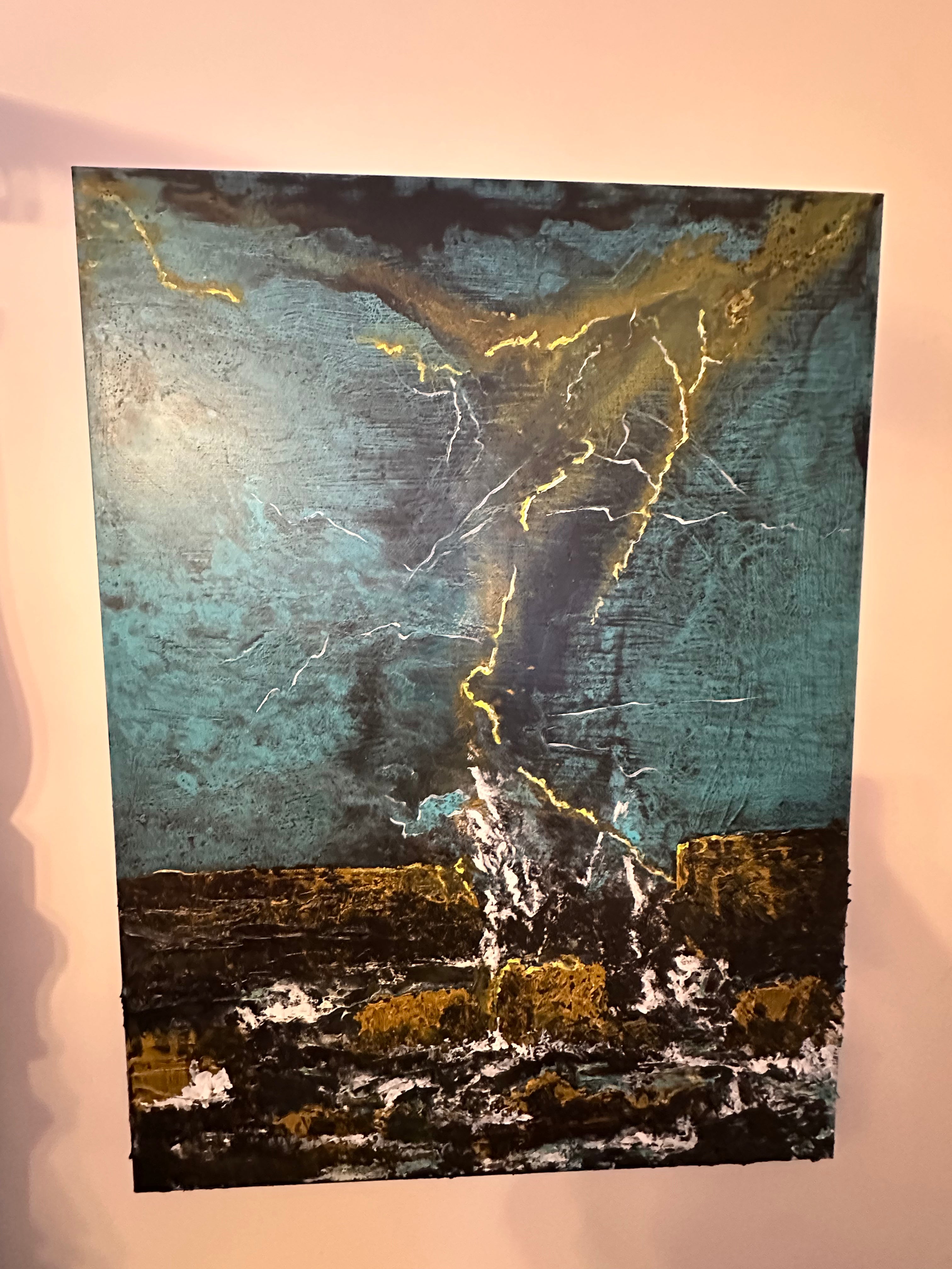 Electric Sky — Original Textured Abstract Seascape