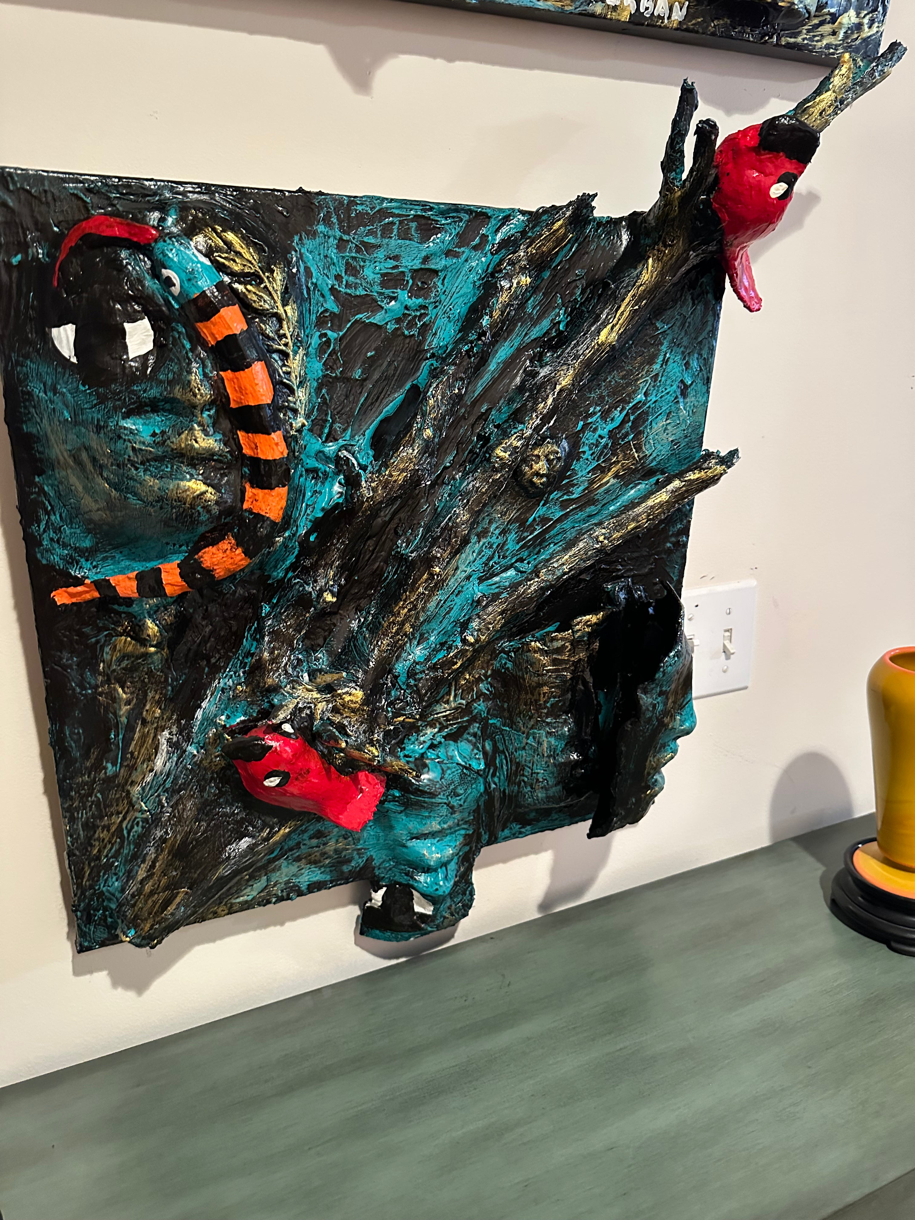 Surprised — Original Mixed-Media Sculptural Artwork