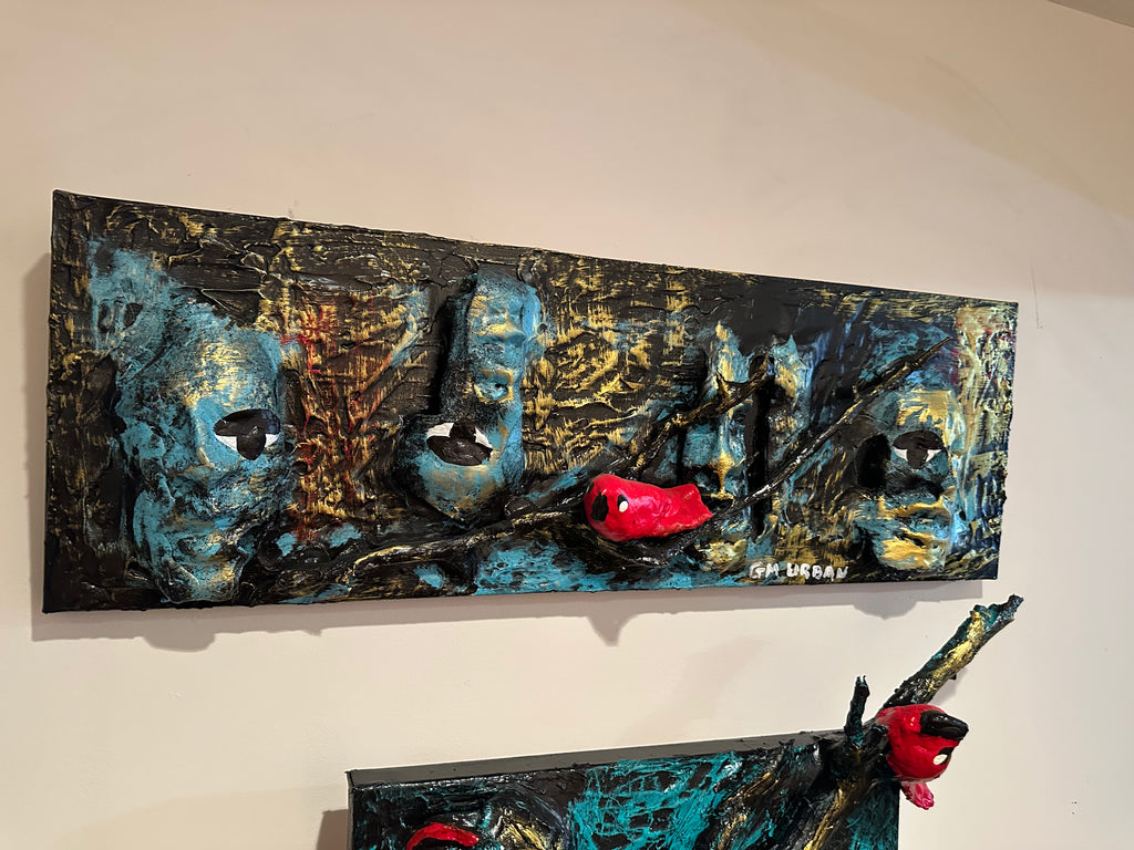 Fractured — Original Mixed-Media Sculptural Artwork