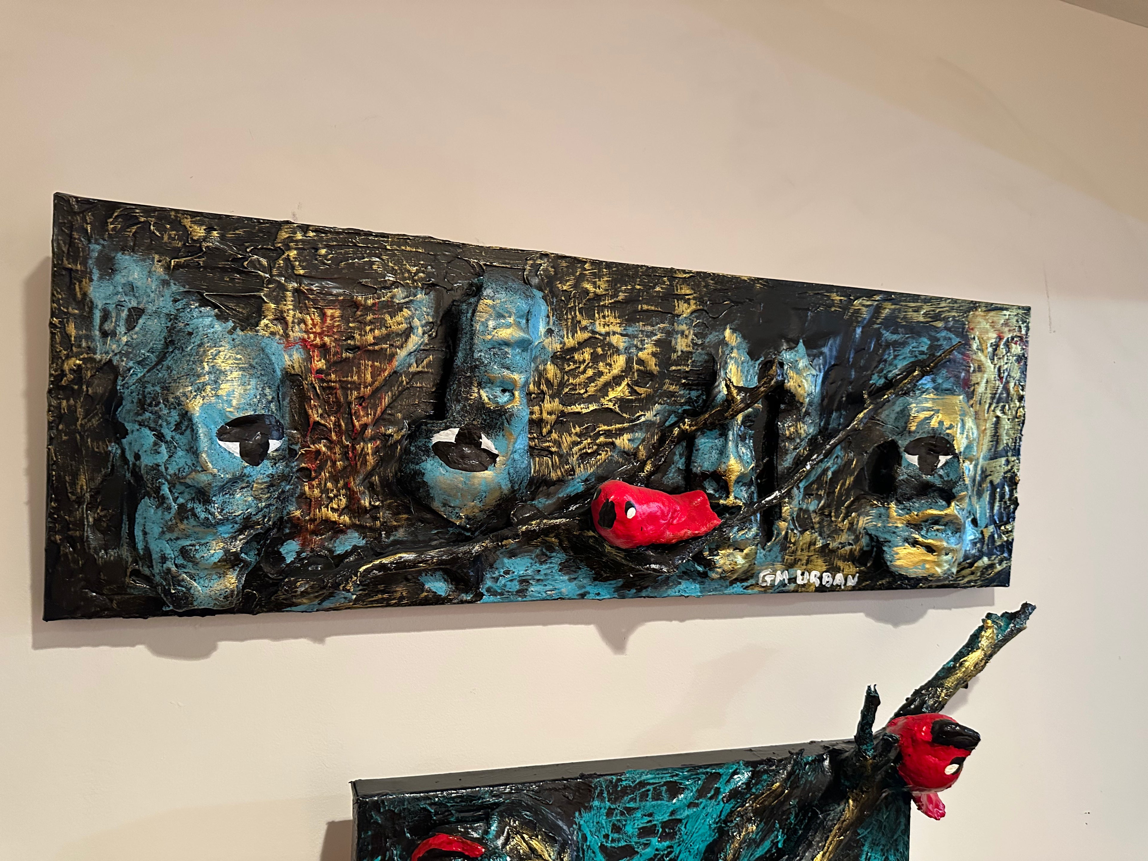 Fractured — Original Mixed-Media Sculptural Artwork