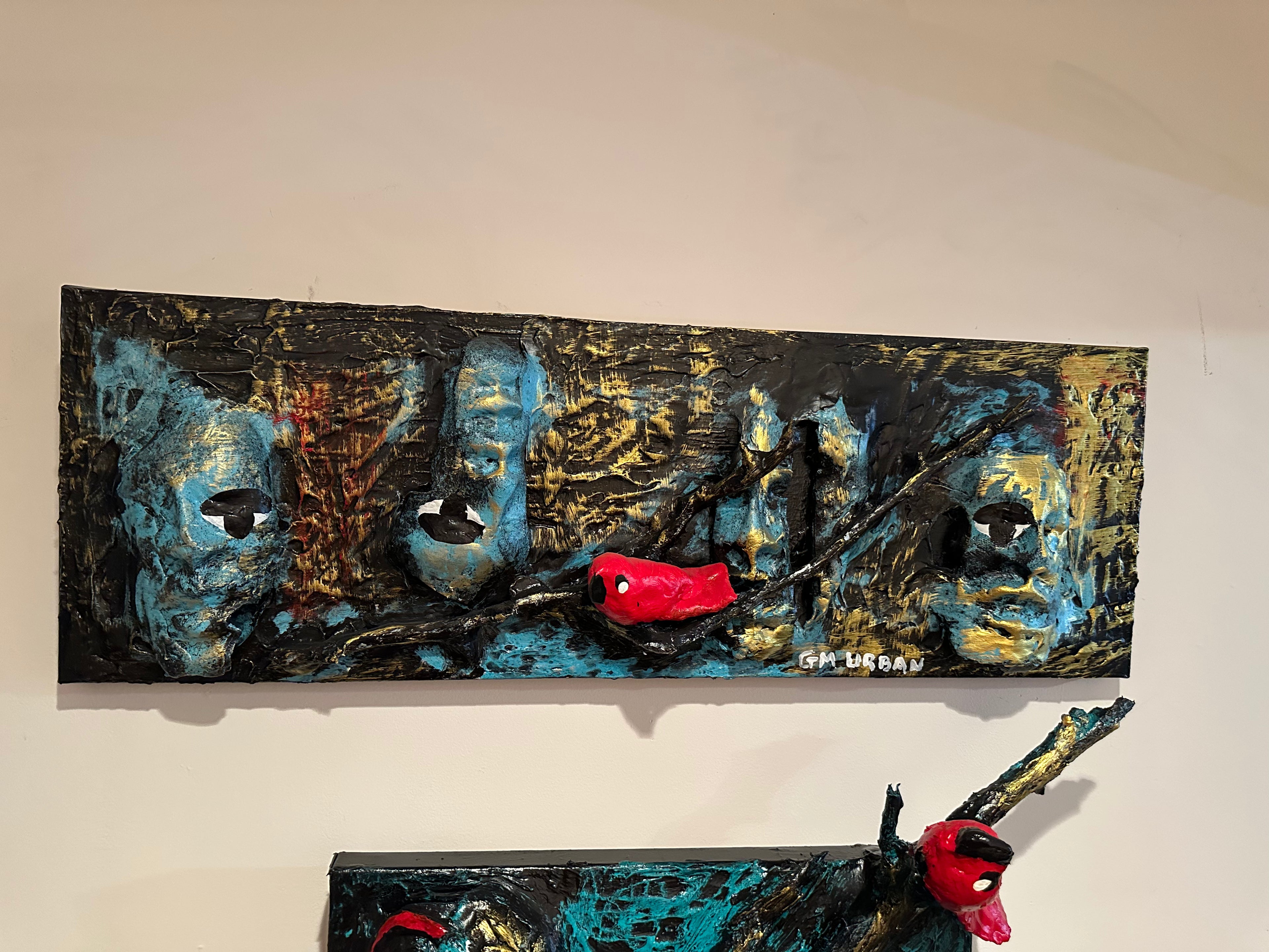 Fractured — Original Mixed-Media Sculptural Artwork