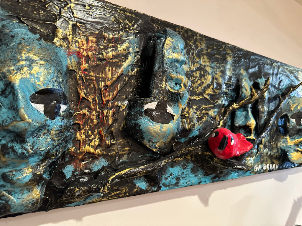 Fractured — Original Mixed-Media Sculptural Artwork