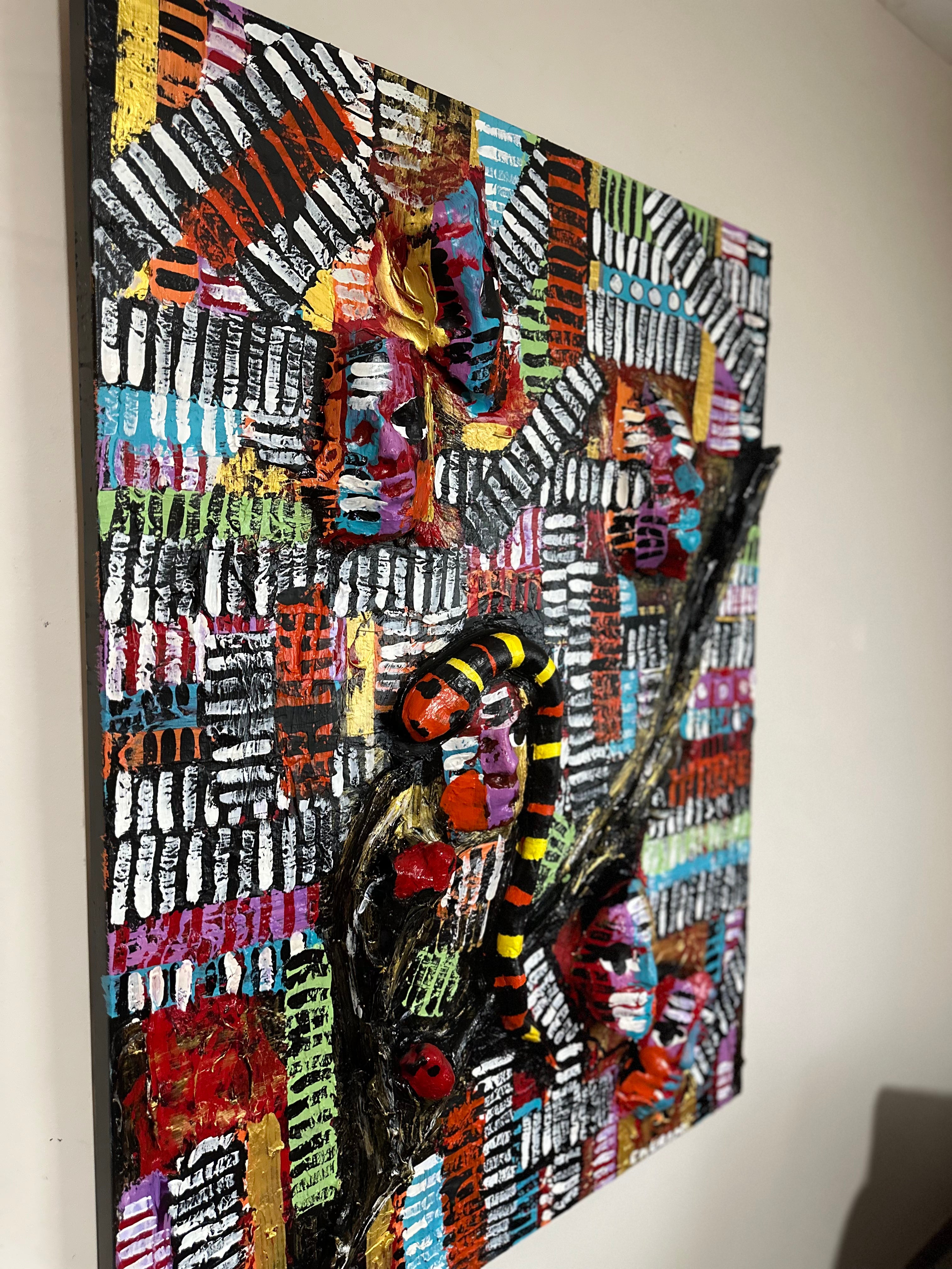 Color Dance — Original Mixed-Media Textured Artwork