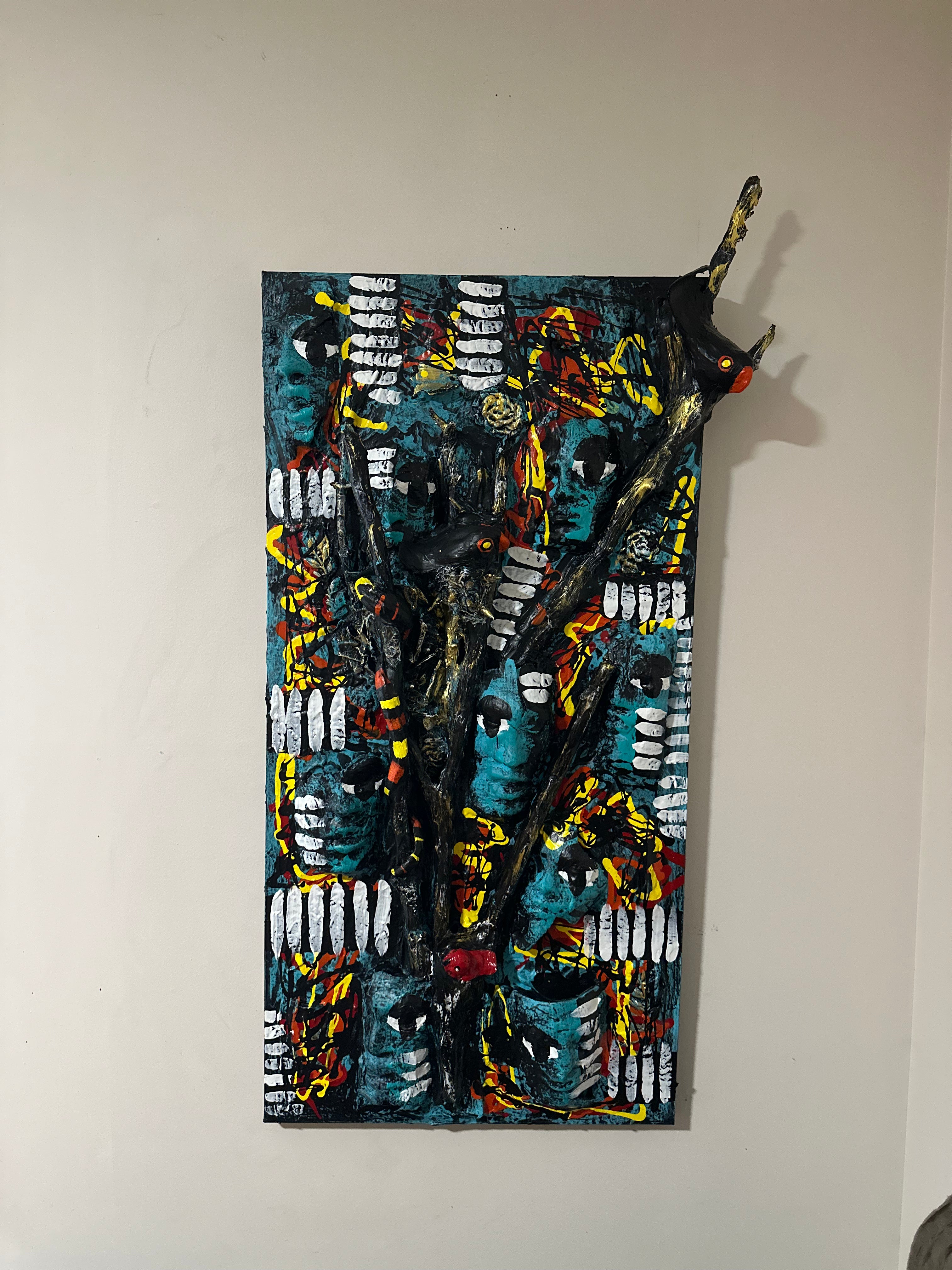 Blackwood Forest — Original Mixed-Media 3D Textured Artwork