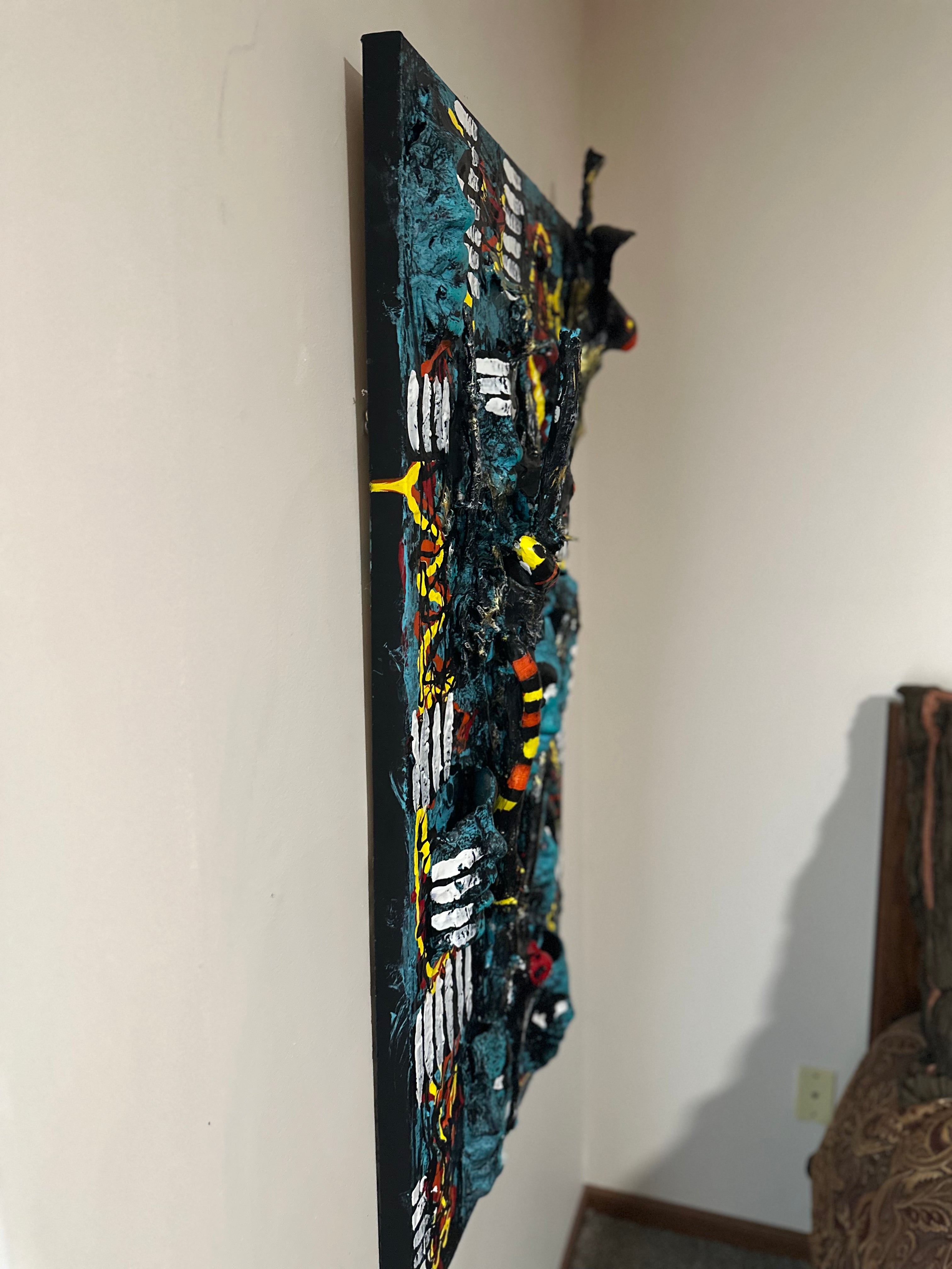 Blackwood Forest — Original Mixed-Media 3D Textured Artwork