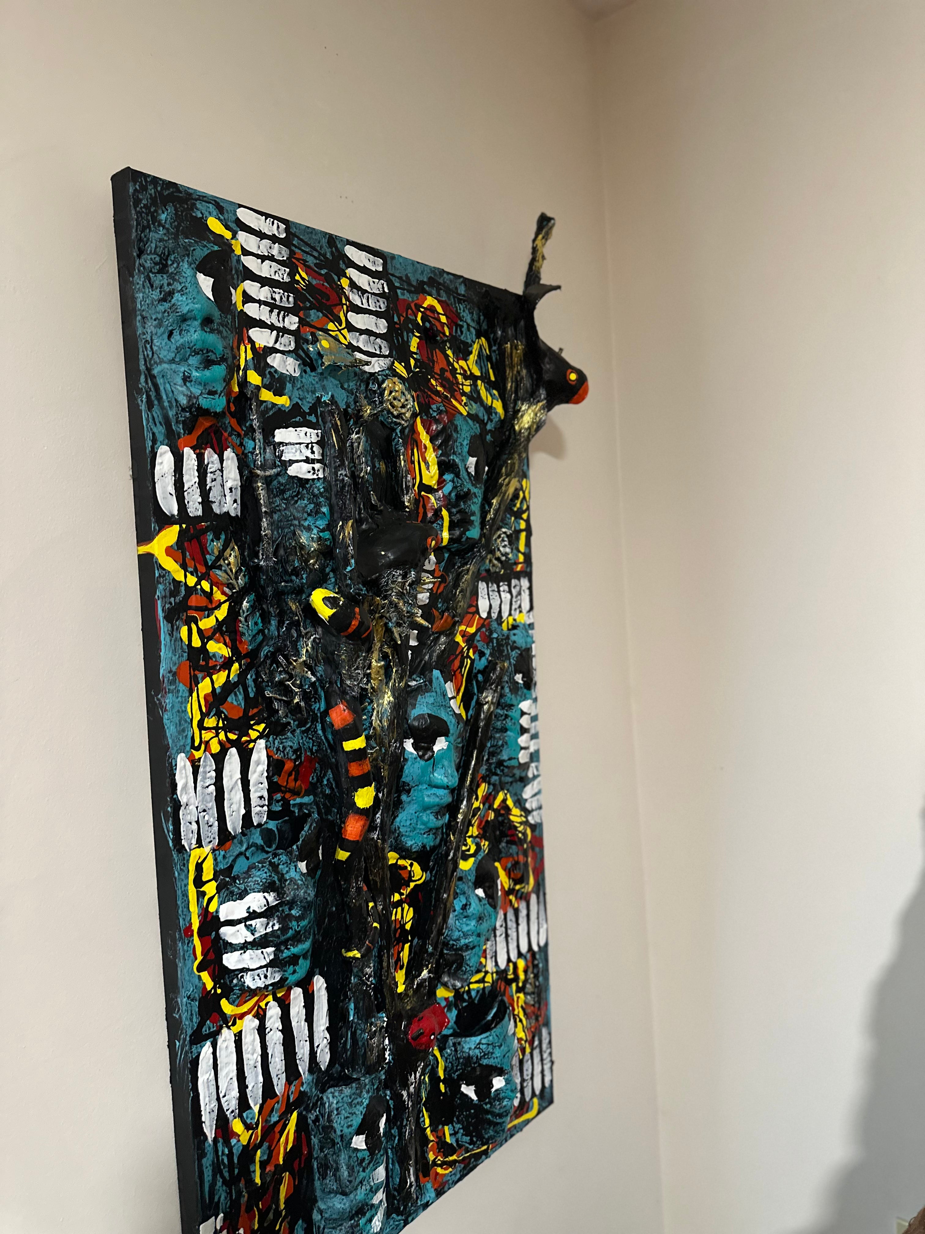 Blackwood Forest — Original Mixed-Media 3D Textured Artwork