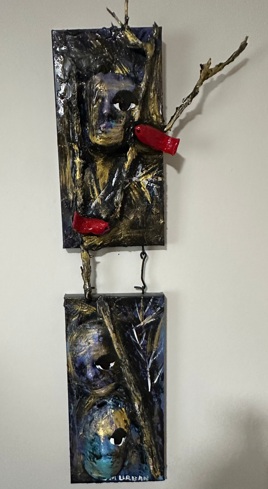 3 Spirit Guides — Original Mixed-Media 3D Artwork