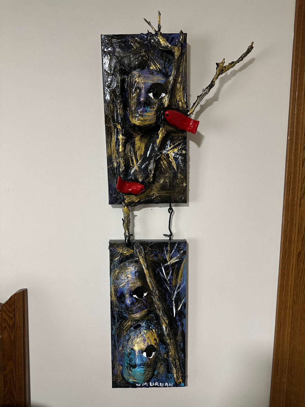 3 Spirit Guides — Original Mixed-Media 3D Artwork