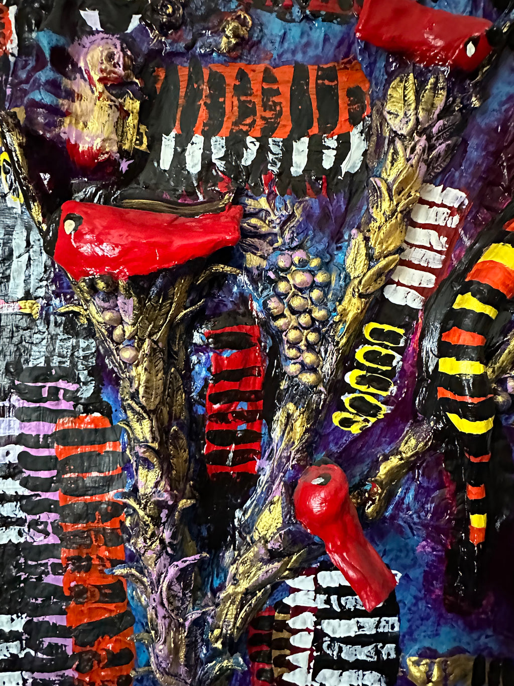 Wispering Dragonfly — Original Mixed-Media Textured Painting