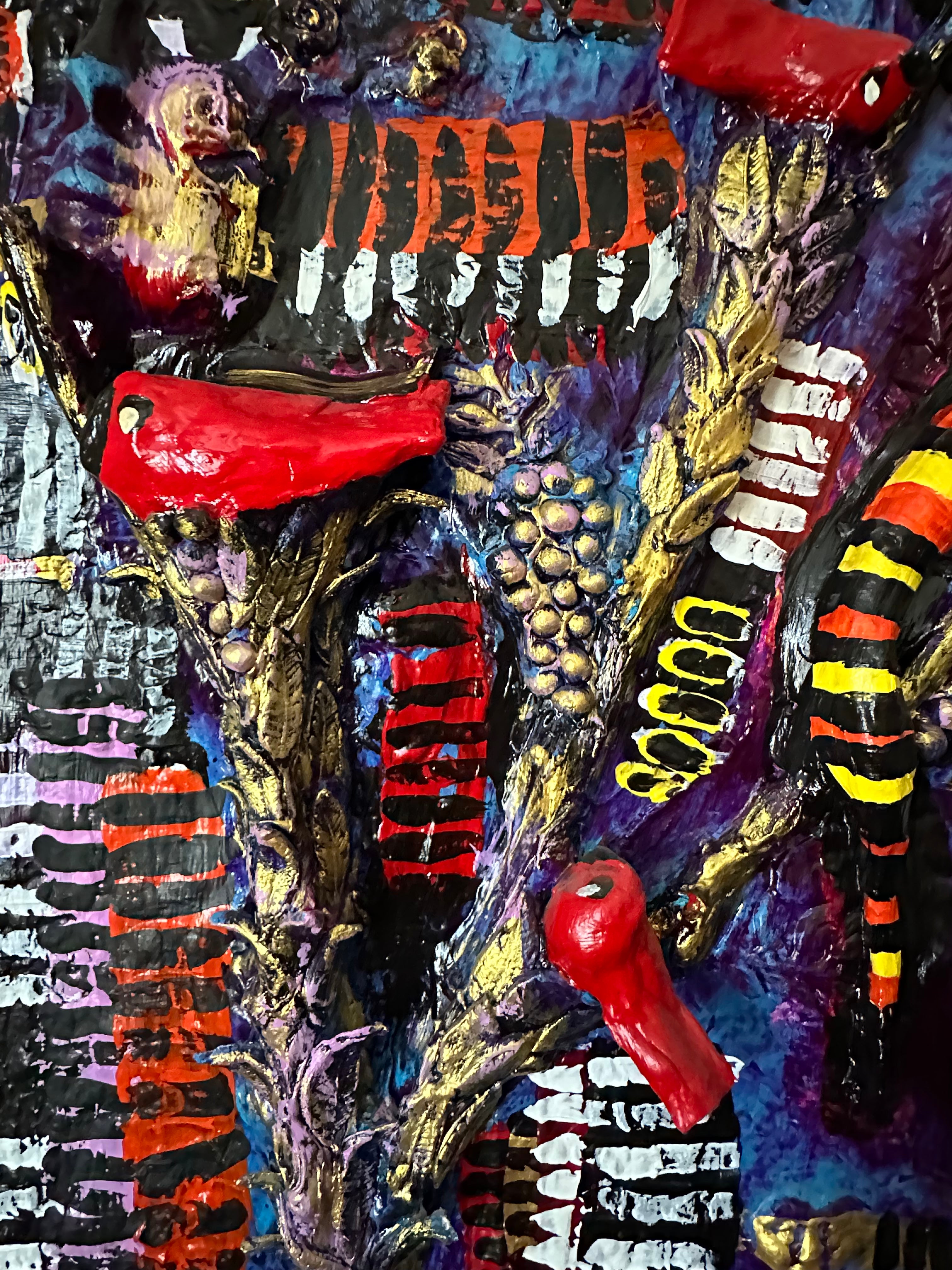 Wispering Dragonfly — Original Mixed-Media Textured Painting