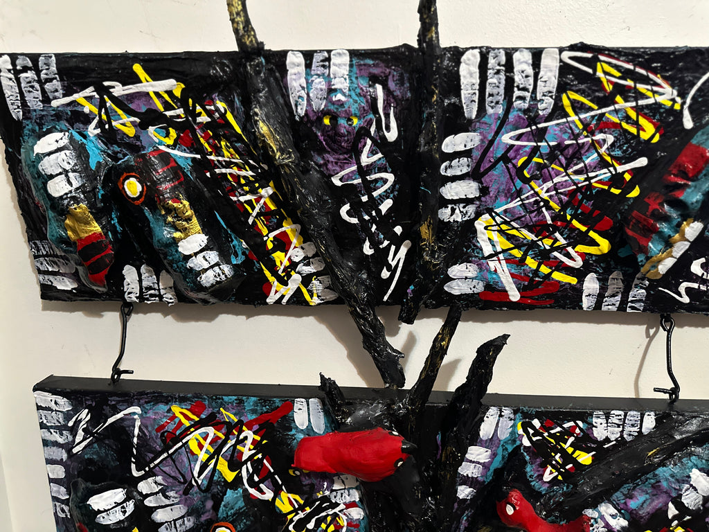 Scottish Dance — Original 3D Mixed-Media Painting