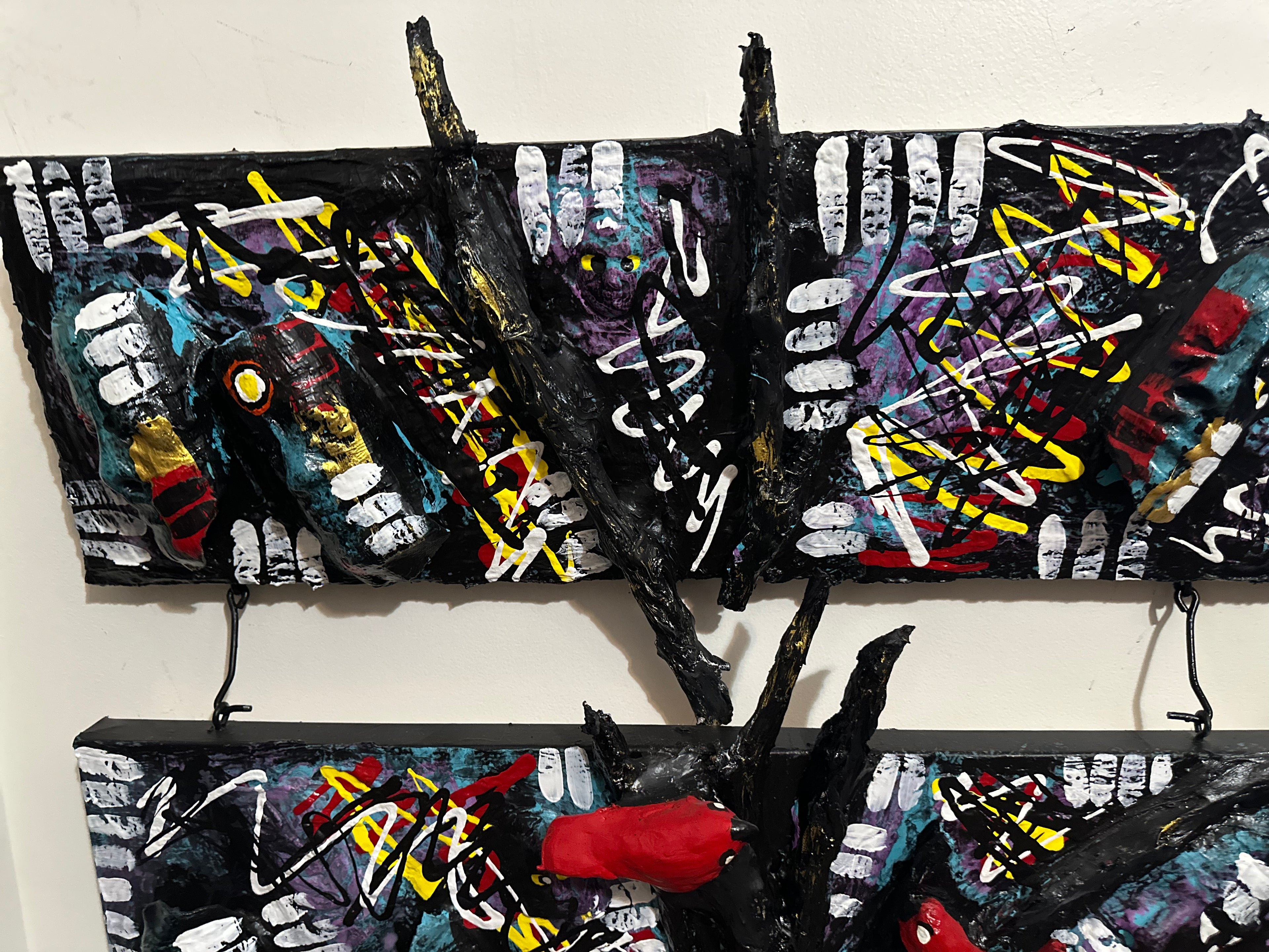 Scottish Dance — Original 3D Mixed-Media Painting