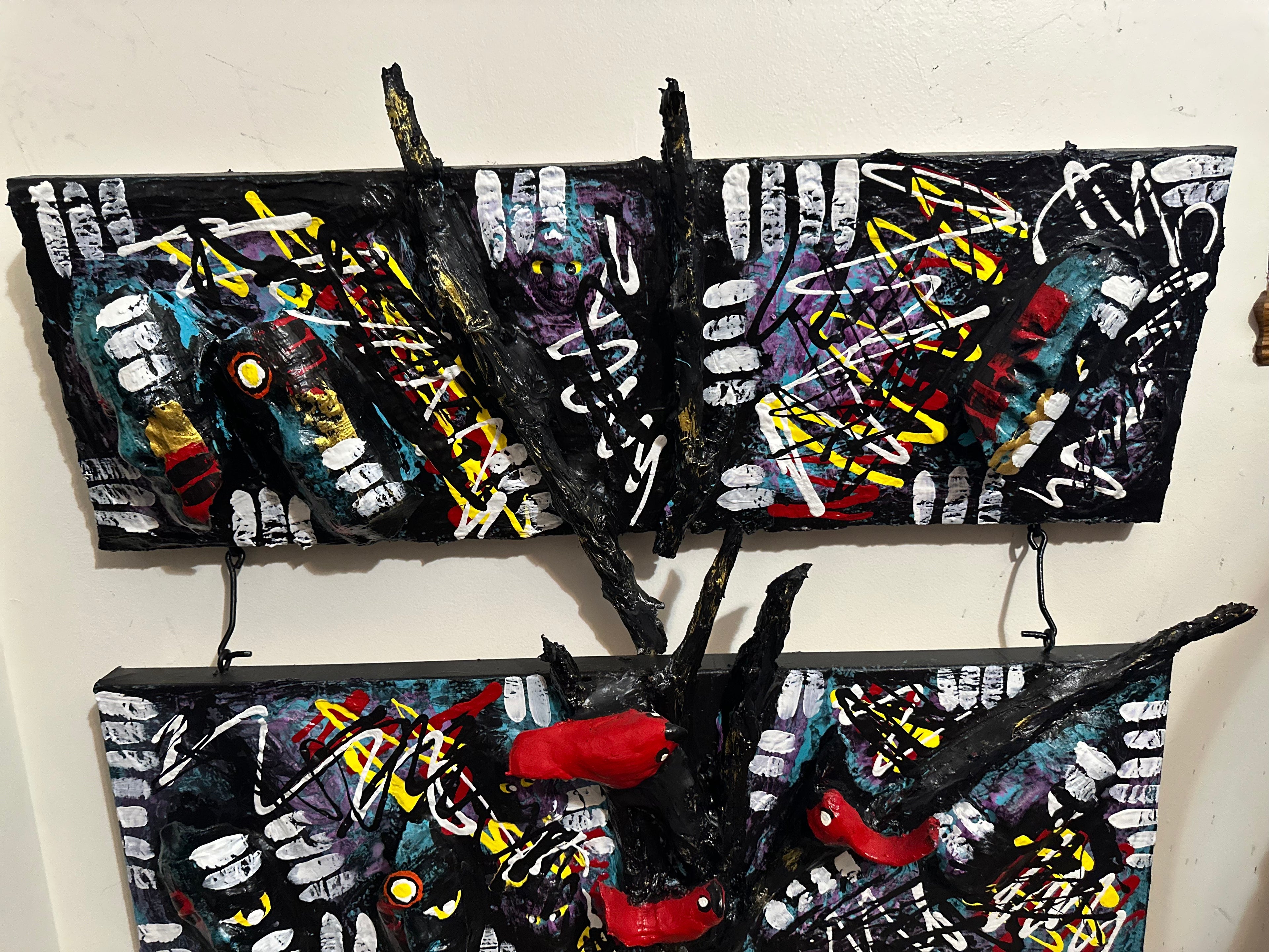 Scottish Dance — Original 3D Mixed-Media Painting