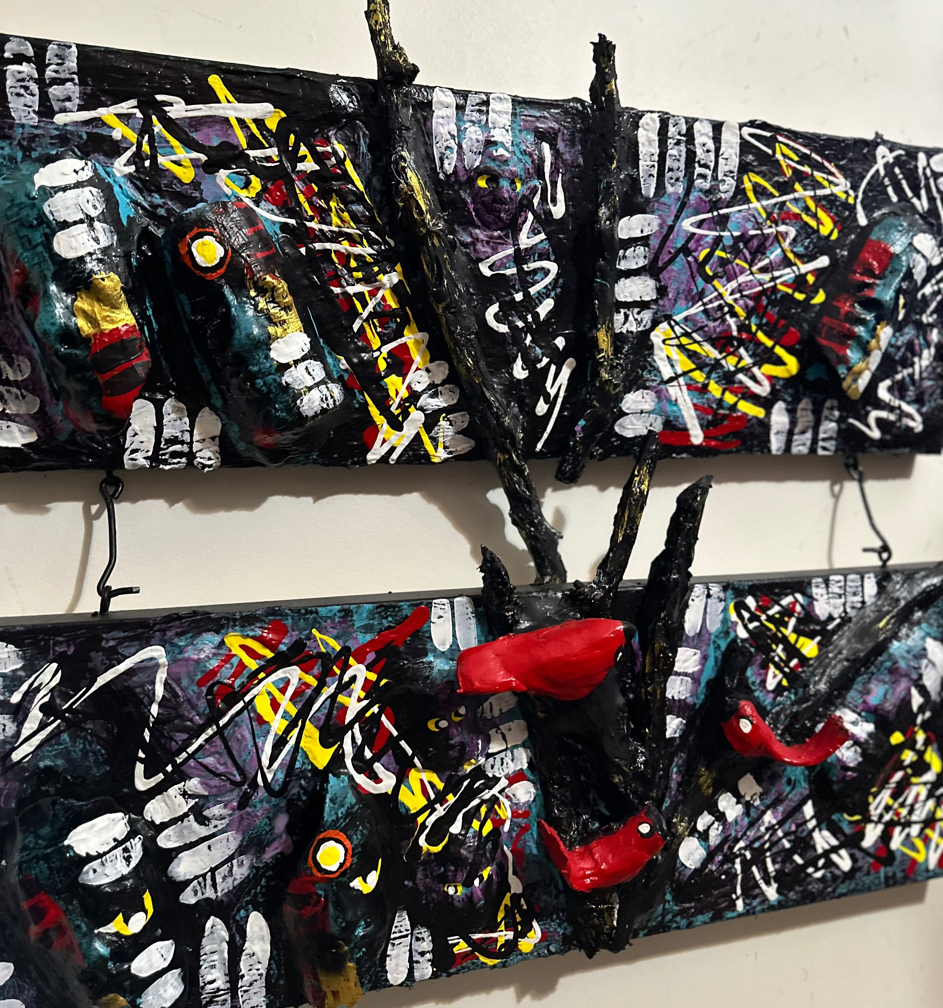 Scottish Dance — Original 3D Mixed-Media Painting