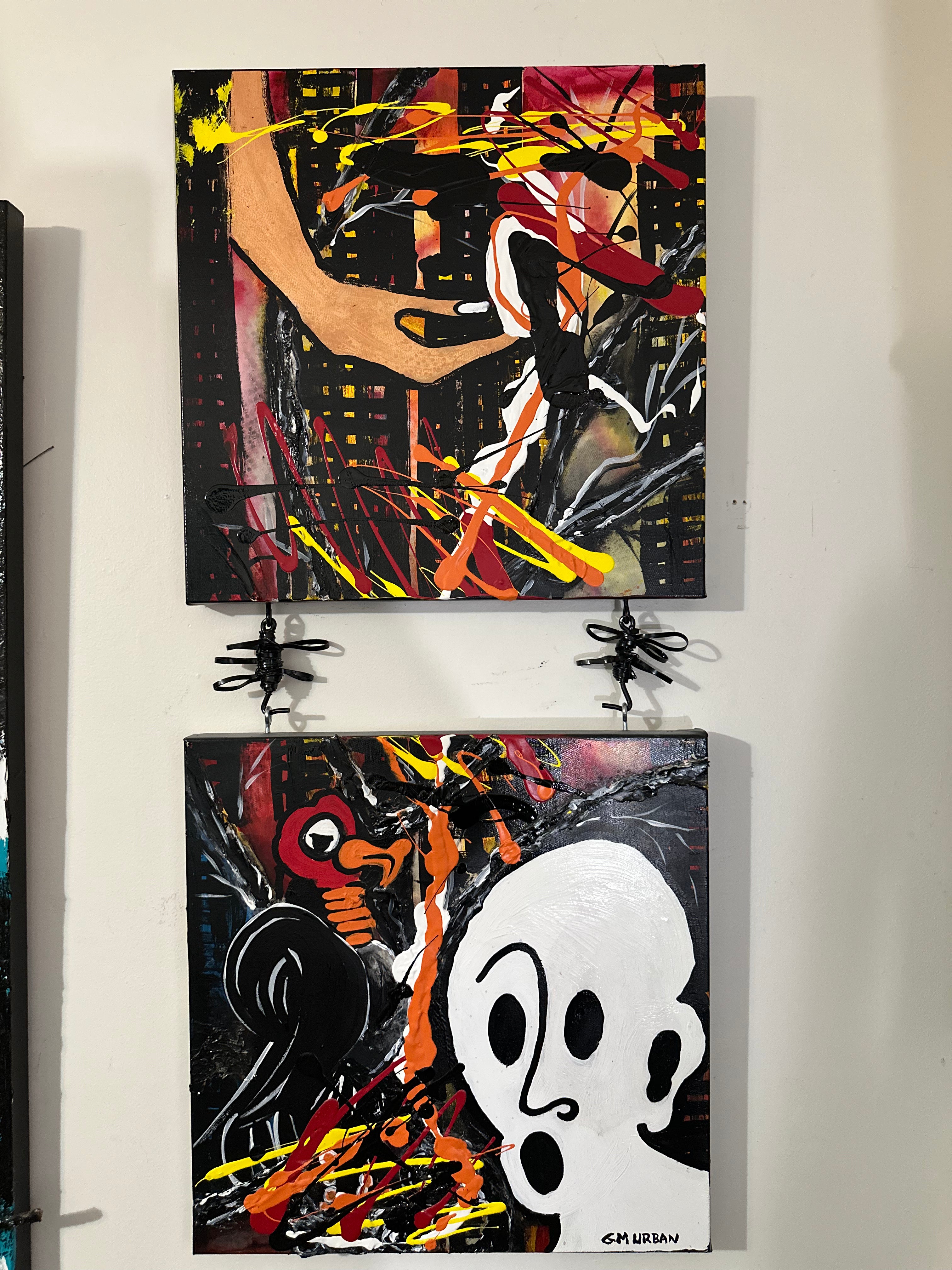 State of the Economy — Original Mixed-Media Commentary Art