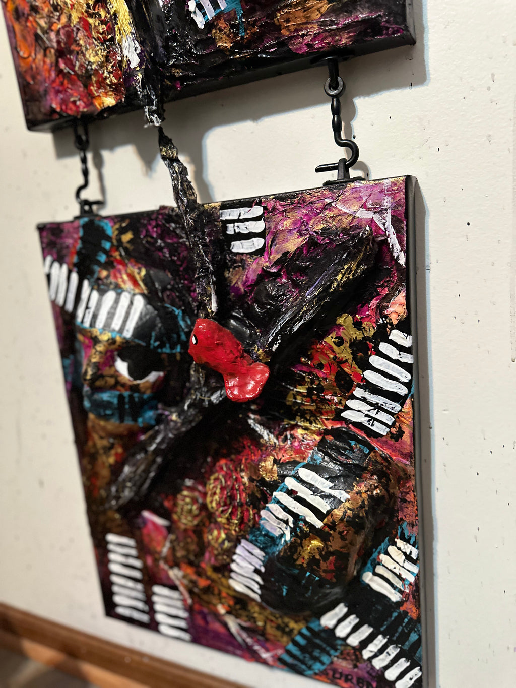 Roses — Original Textured Mixed-Media Painting