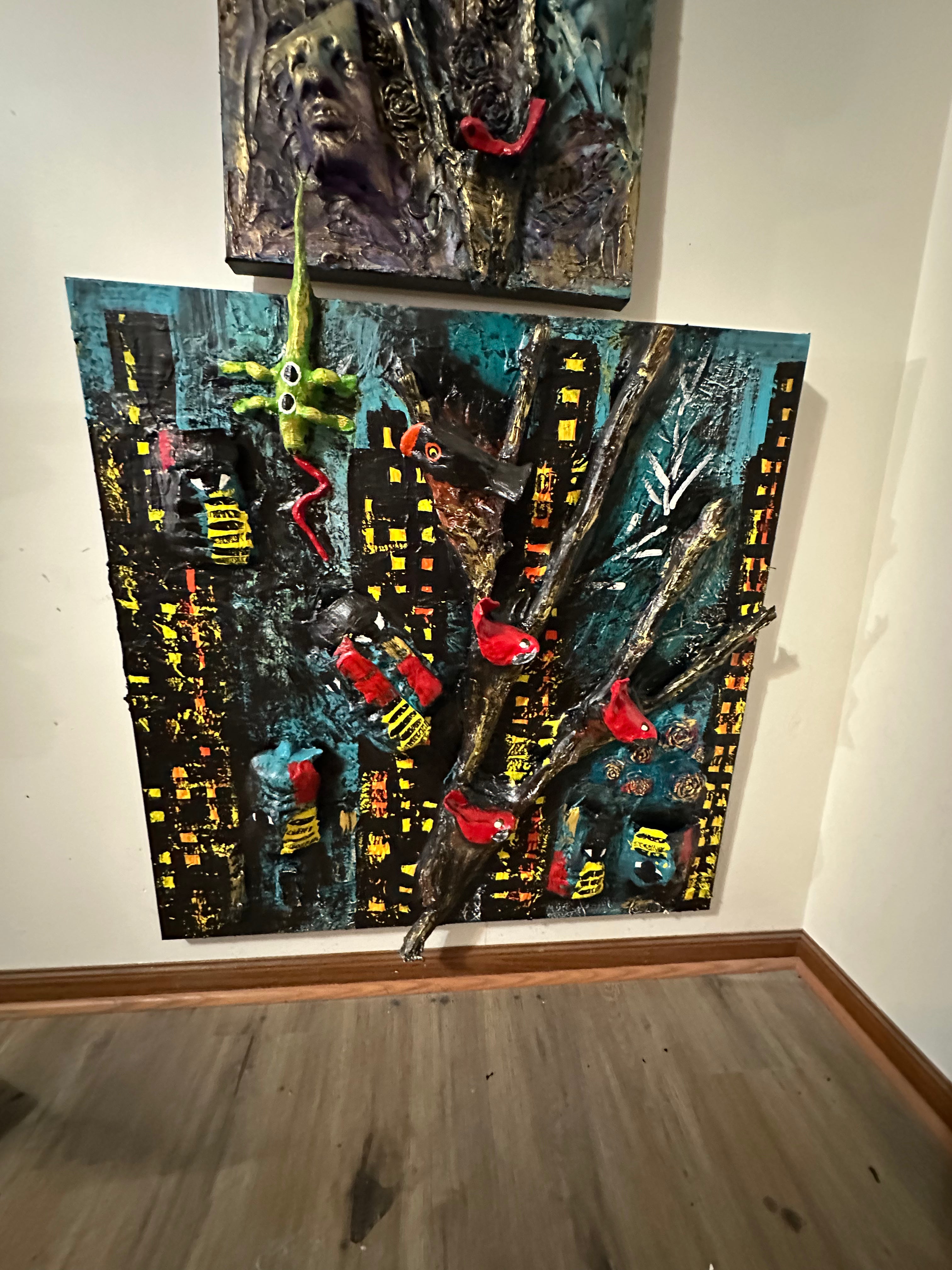 Blackwood Lights — Original 3D Mixed-Media Masterpiece