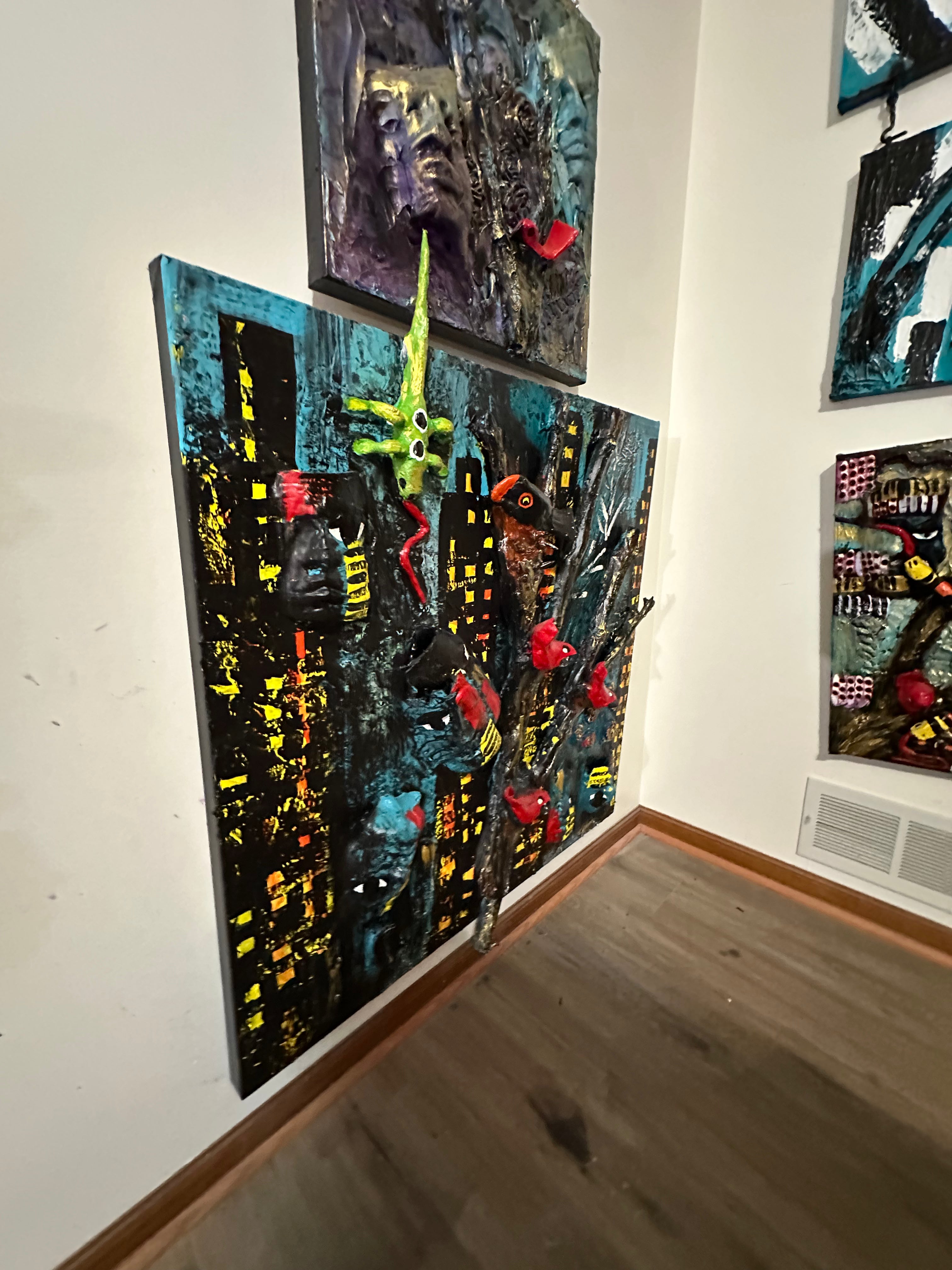 Blackwood Lights — Original 3D Mixed-Media Masterpiece
