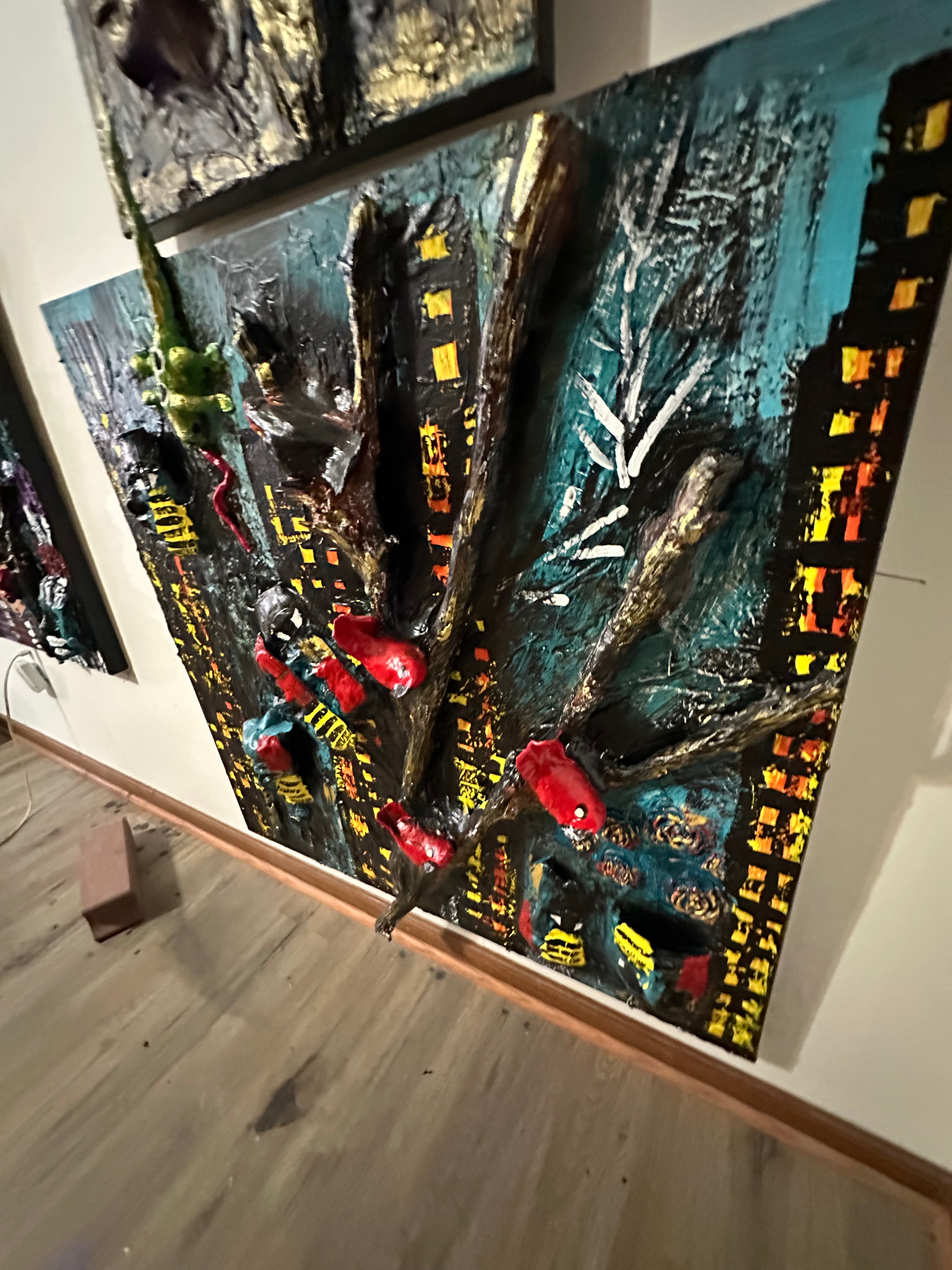 Blackwood Lights — Original 3D Mixed-Media Masterpiece