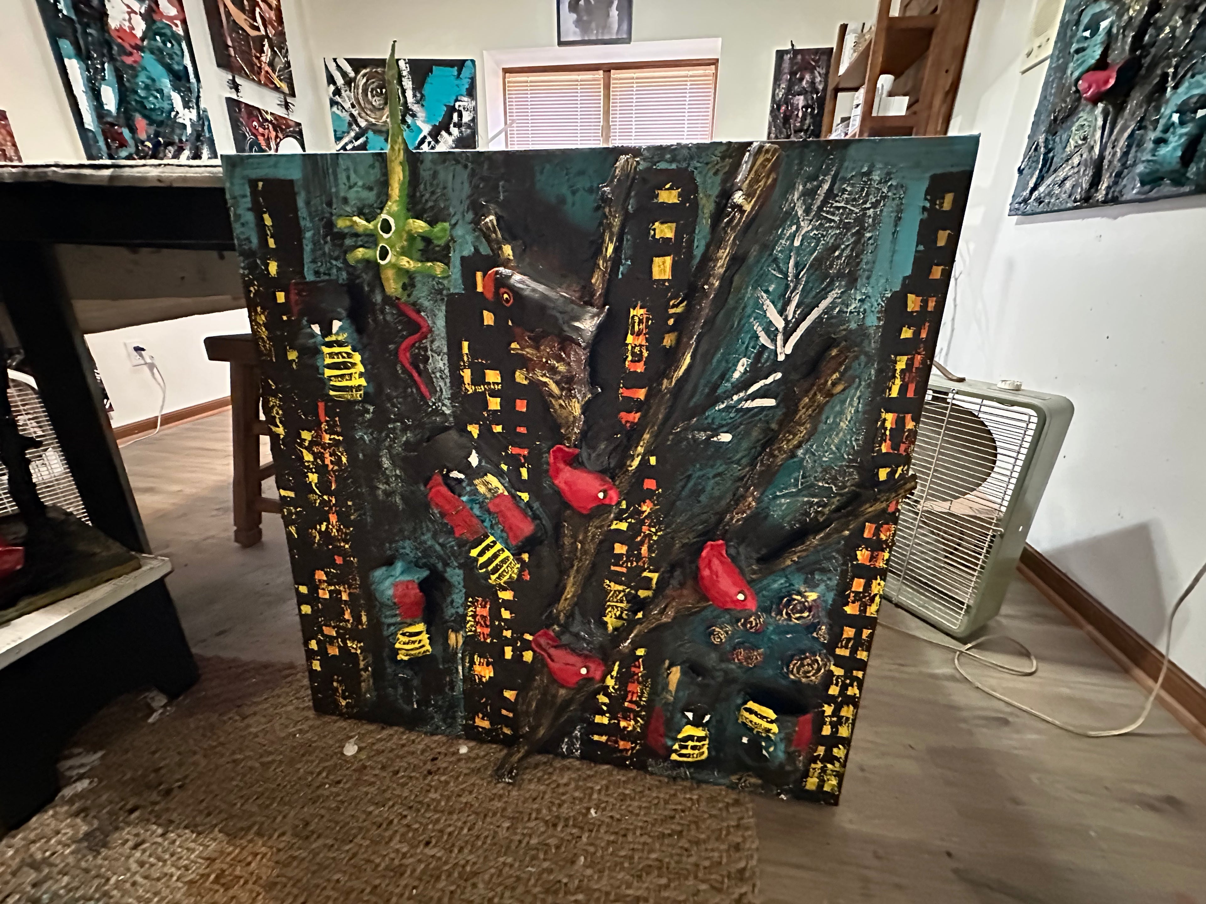 Blackwood Lights — Original 3D Mixed-Media Masterpiece