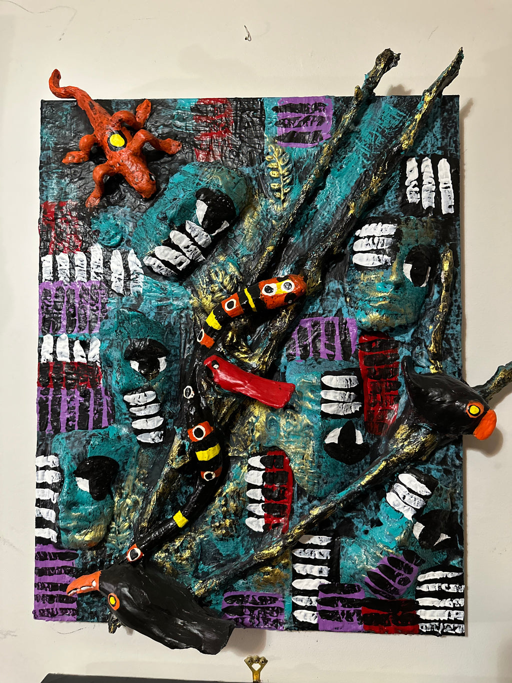 Tucan Song — Original 3D Mixed-Media Painting