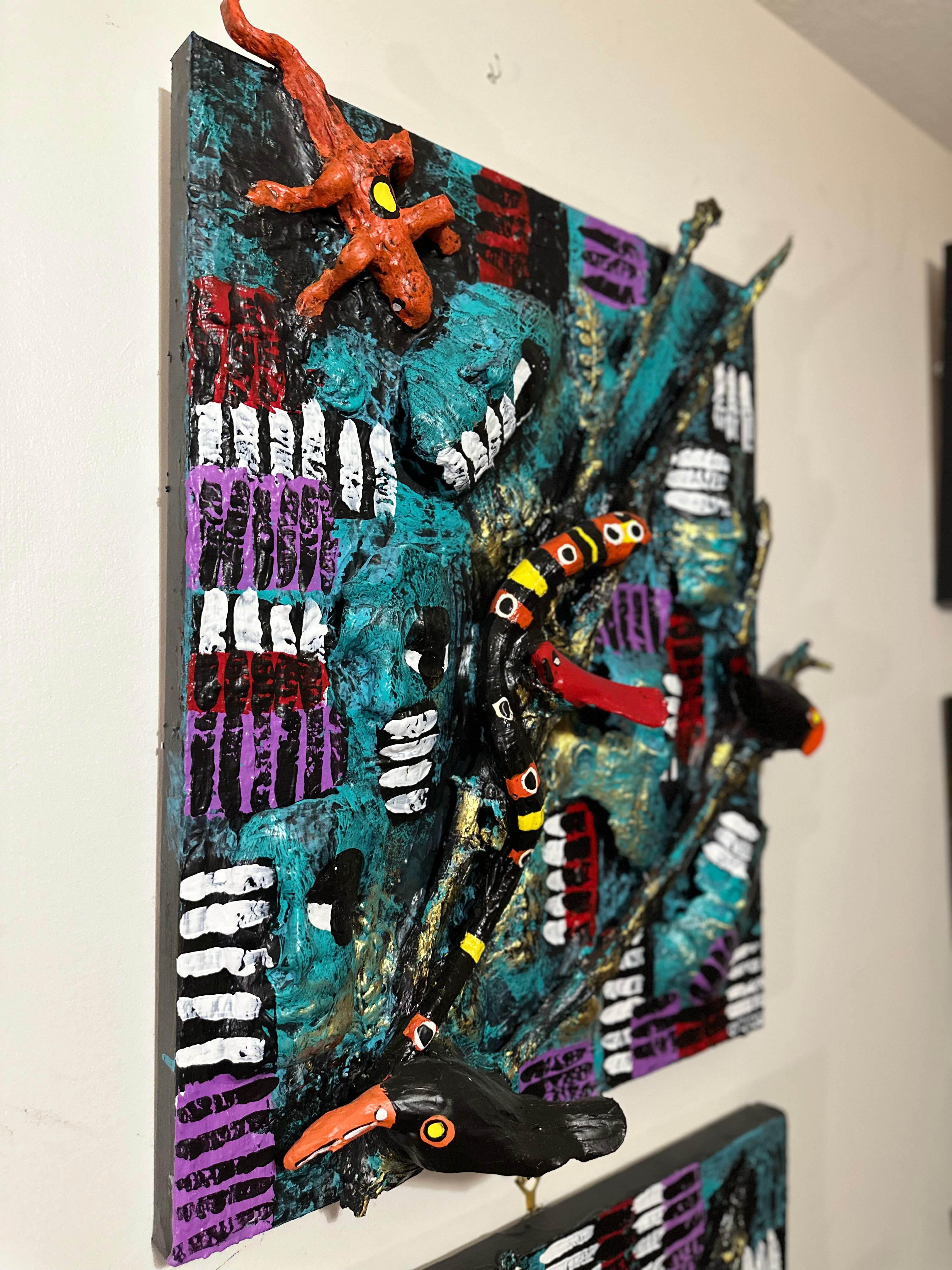 Tucan Song — Original 3D Mixed-Media Painting