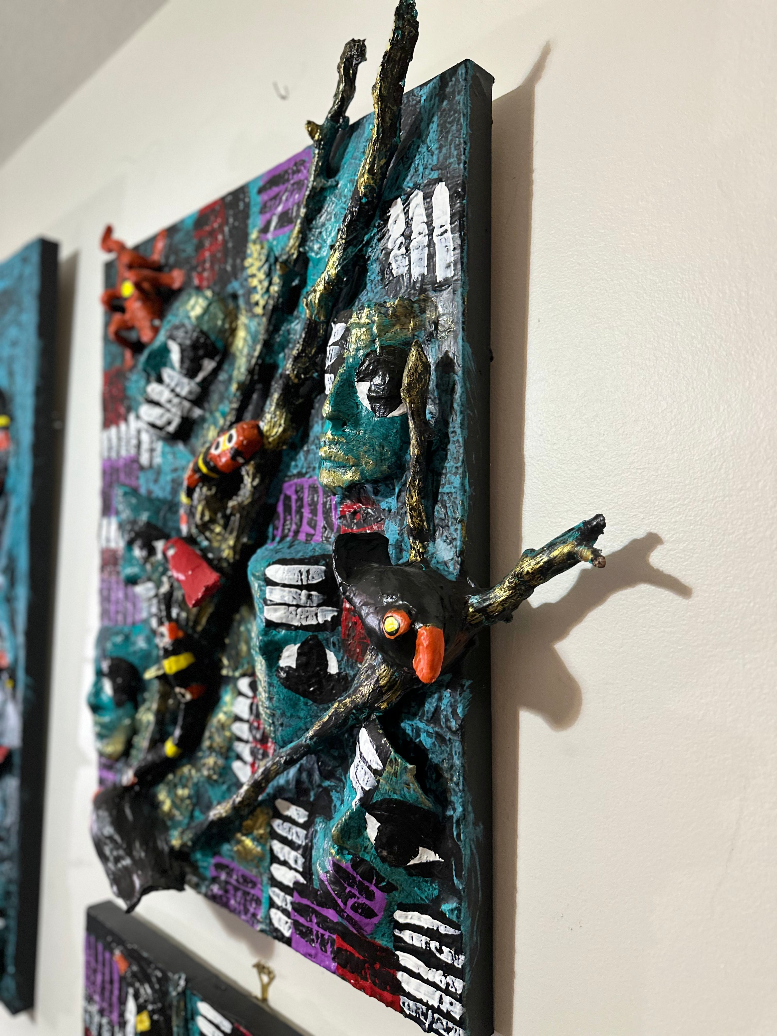 Tucan Song — Original 3D Mixed-Media Painting