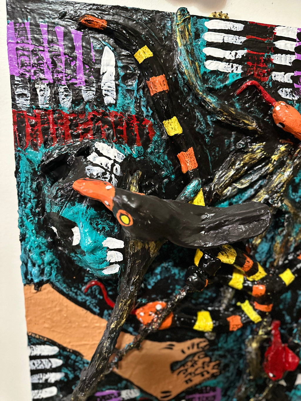 The Hailo of God #2 — Original 3D Mixed-Media Painting