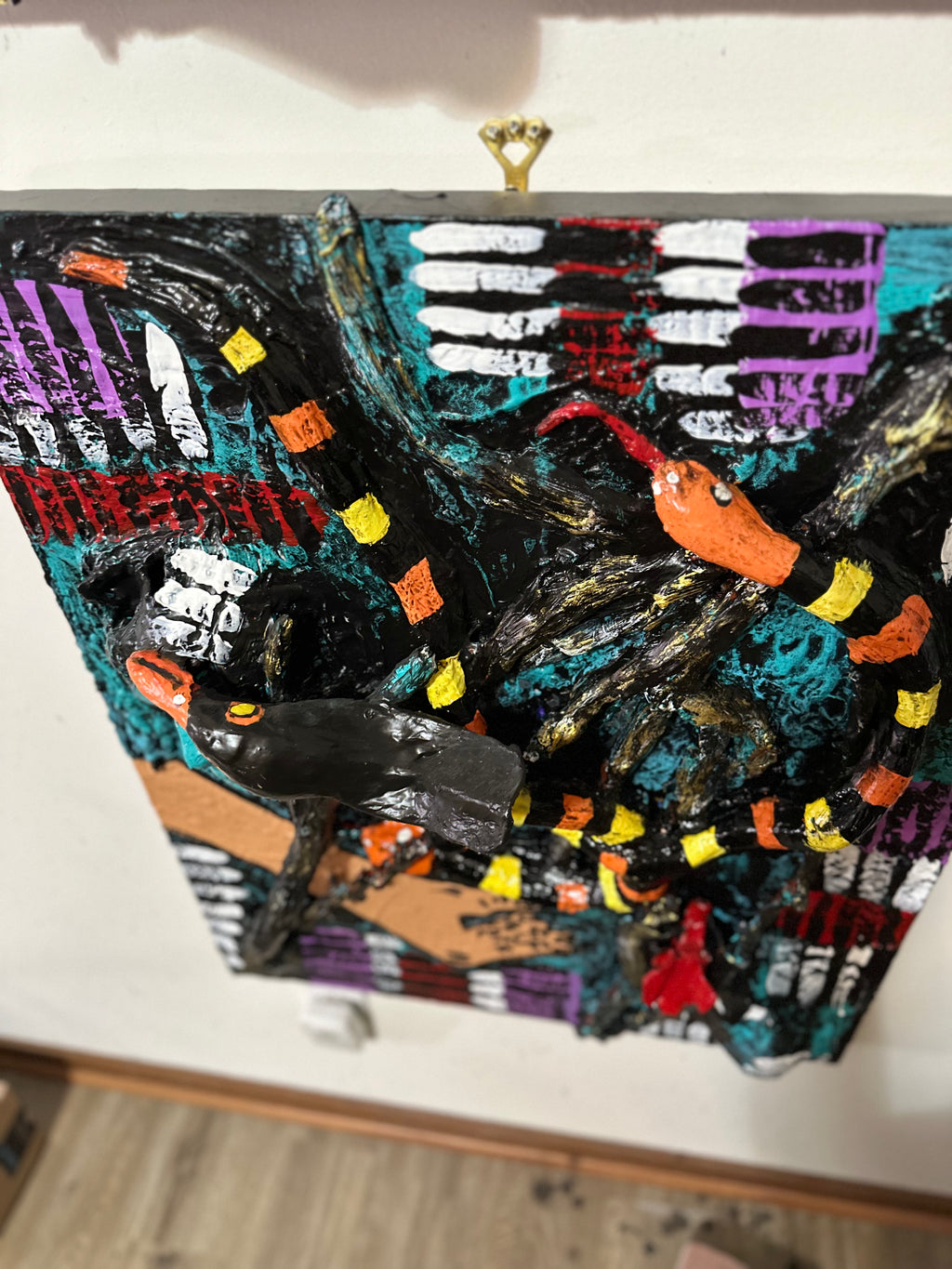 The Hailo of God #2 — Original 3D Mixed-Media Painting