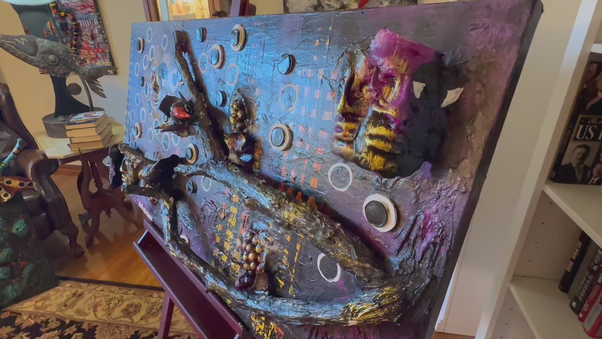 Blackwood Sun — Original Mixed-Media Textured Artwork